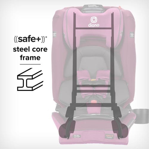Diono Radian 3RXT Safe+ Convertible Car Seat for Toddlers & Kids | 3-in-1 Rear Facing, Forward Facing & Booster | Steel Frame Safety | Perfect for Travel & Everyday Use