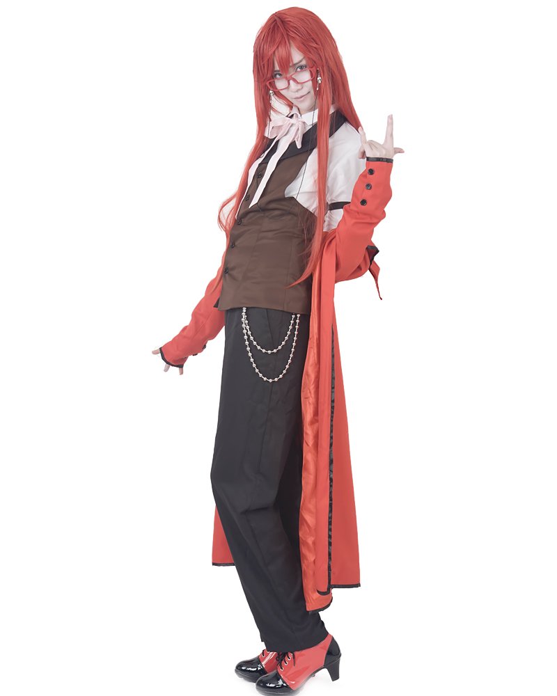 Miccostumes Men's Anime Cosplay Costume with Tie & Arm Bands - Perfect for Halloween, Comic Con & Cosplay Events