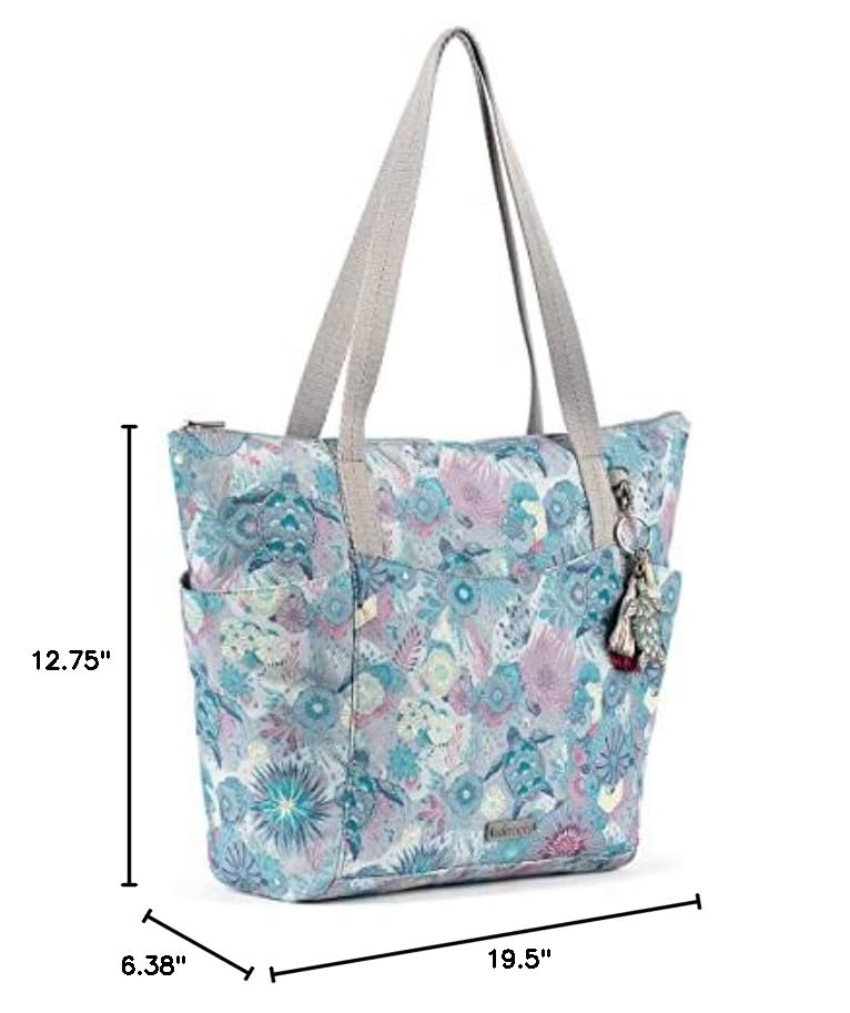Sakroots Tacoma Eco-Twill Tote Bag - Reusable Grocery Shopping Tote for Women, Eco-Friendly Cotton Canvas Tote with Pockets - Perfect for Work, Beach, Travel & Farmers Market