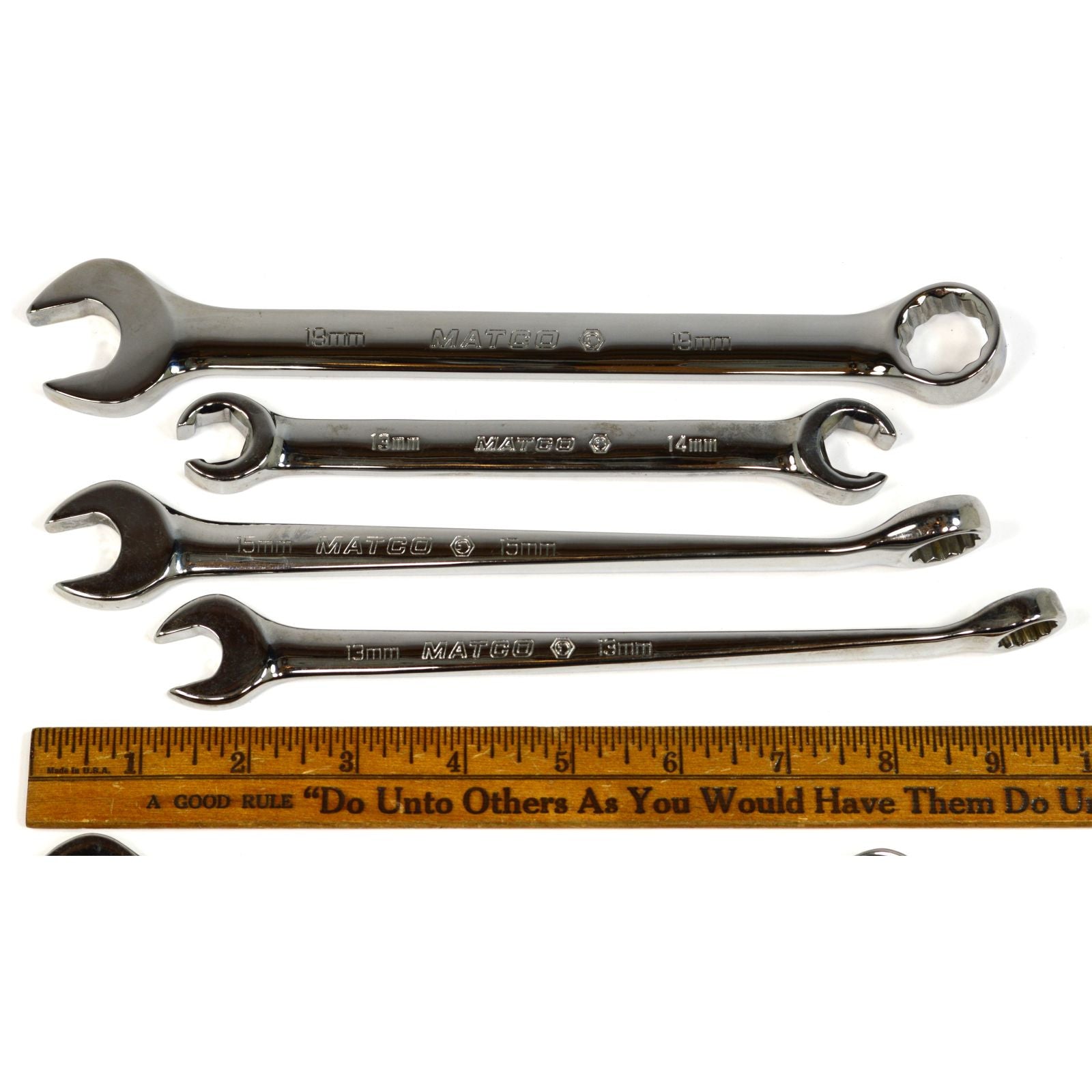 Premium 6-Piece Mixed Wrench Set - Metric Combo & Flare Nut Wrenches by MATCO & ARMSTRONG - Perfect for Automotive Repair, Plumbing, and DIY Projects