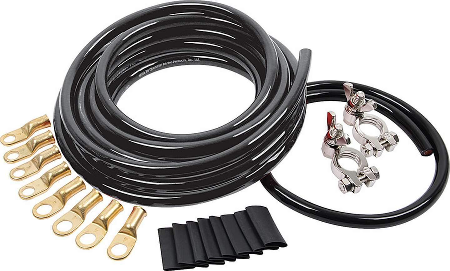 Allstar Performance ALL76115 4 Gauge Battery Cable Kit - Heavy Duty Copper Wire for Car, Truck, Marine & RV Electrical Systems - Perfect for Automotive Battery Replacement & Upgrade