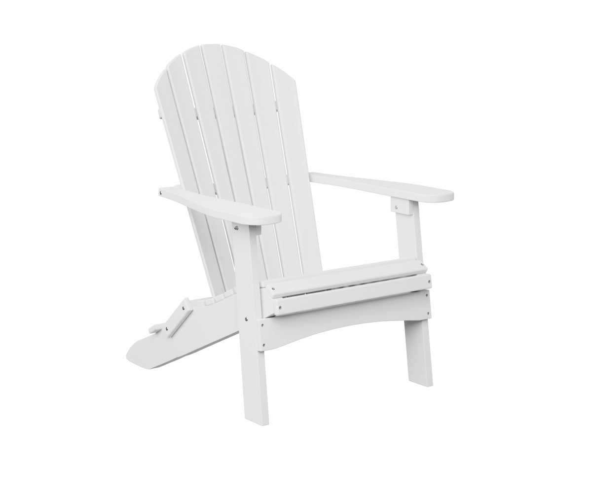 Berlin Gardens ComfoBack Folding Adirondack Chair - Outdoor Patio Furniture for Deck, Poolside & Garden Relaxation