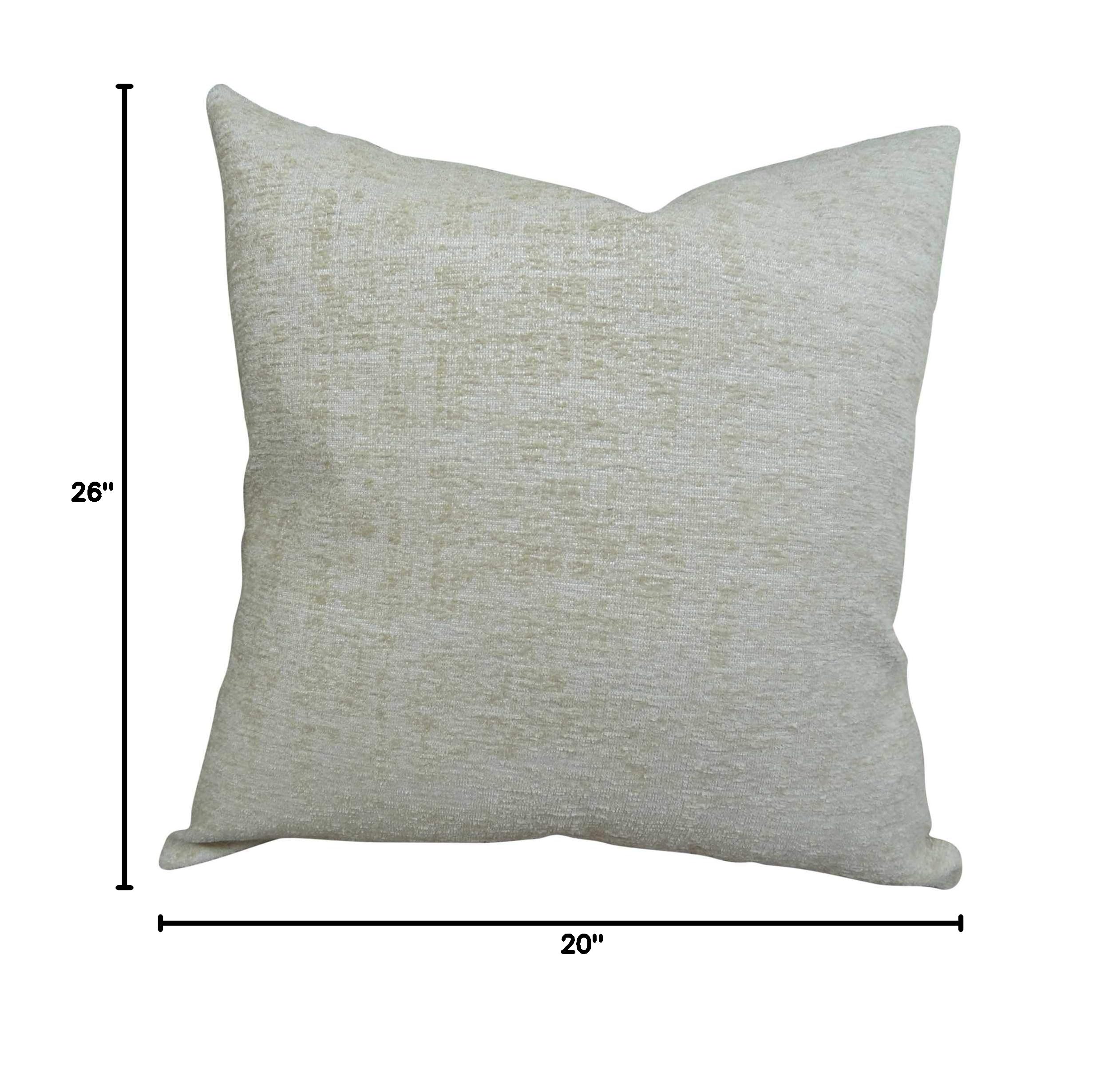 Plutus Brands Handmade Cornflower Throw Pillow 20x26 Inches - Soft Blue, Mustard & Lavender Decorative Cushion for Sofa, Bedroom & Living Room