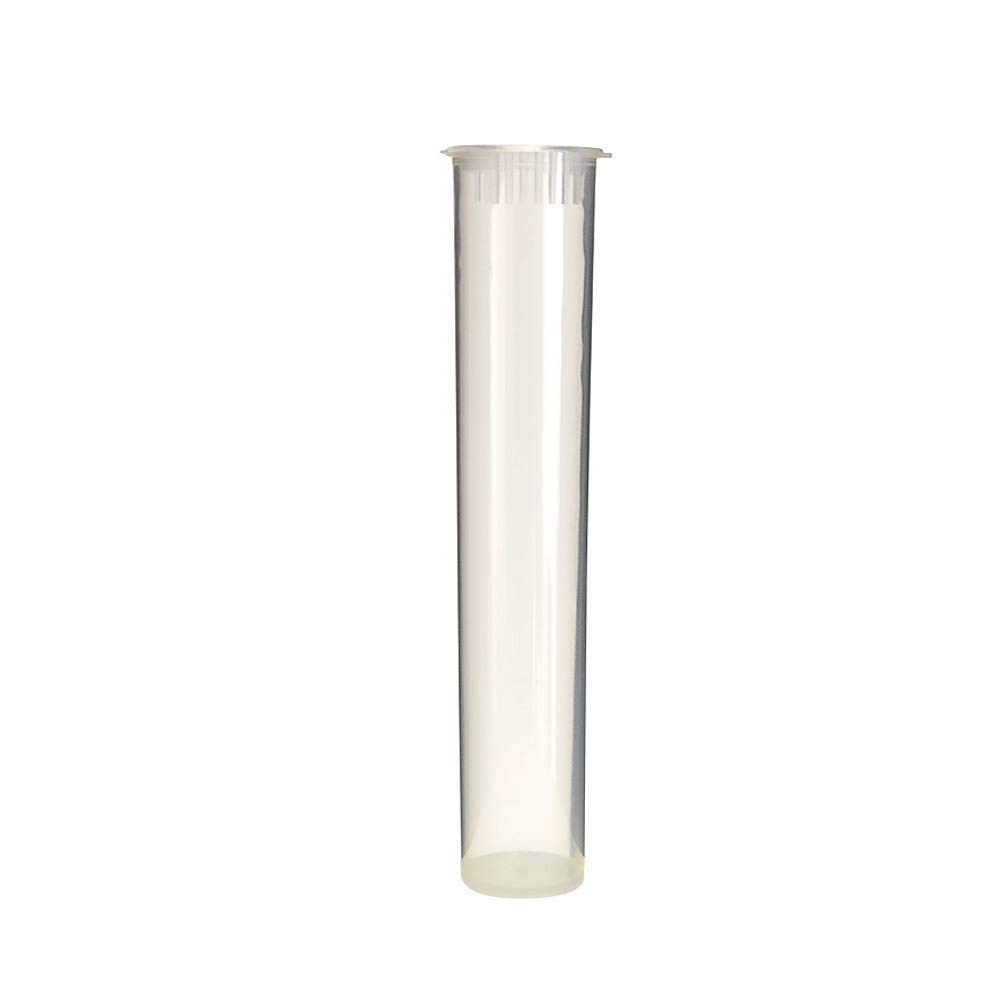 W Gallery 1000 Clear 116mm Pop Top Plastic Tubes - Airtight Smell Proof Prescription Bottles for Pills, Herbs, Flowers & Supplements | Medical Grade Storage Containers | Bulk Pack (Not Glass Jars) - Perfect for Pharmacy, Home Organization & Travel Use