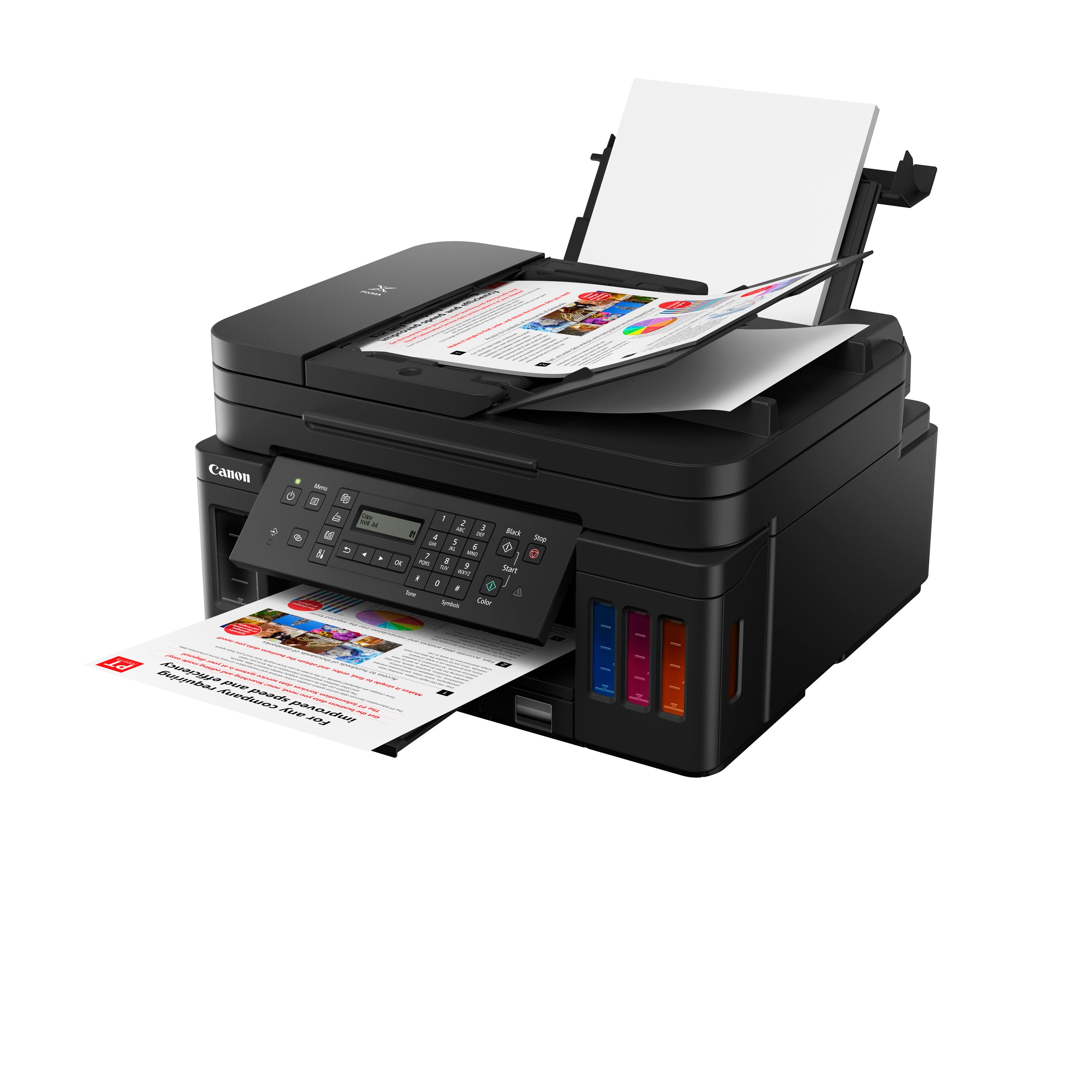 CANON PIXMA G7070 Wireless All-in-One Printer with Scanner, Copier & Fax | High-Yield Ink Tank System | Ideal for Home Office & Small Business Printing Needs