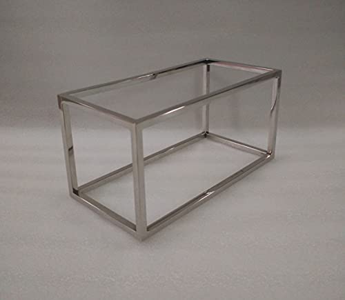 Premium Silver Stainless Steel Shoe & Handbag Display Stand - Elegant Retail Store Window Props & Decorations for Boutique, Jewelry, and Fashion Accessories Showcase