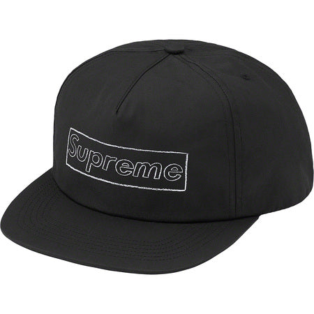 Supreme x Kaws Logo 5-Panel Snapback Hat - Black Adjustable Streetwear Cap for Men & Women | Perfect for Urban Fashion, Hip-Hop Style & Street Photography