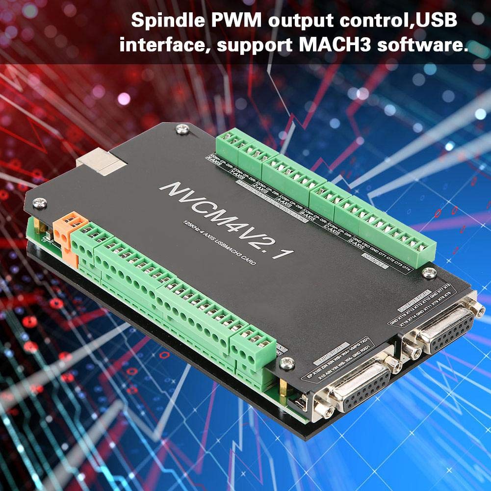 4 Axis CNC Controller Board - USB Interface Motion Controller for Stepper Motors | DIY CNC Machine, Woodworking, Metal Engraving & 3D Printing Projects