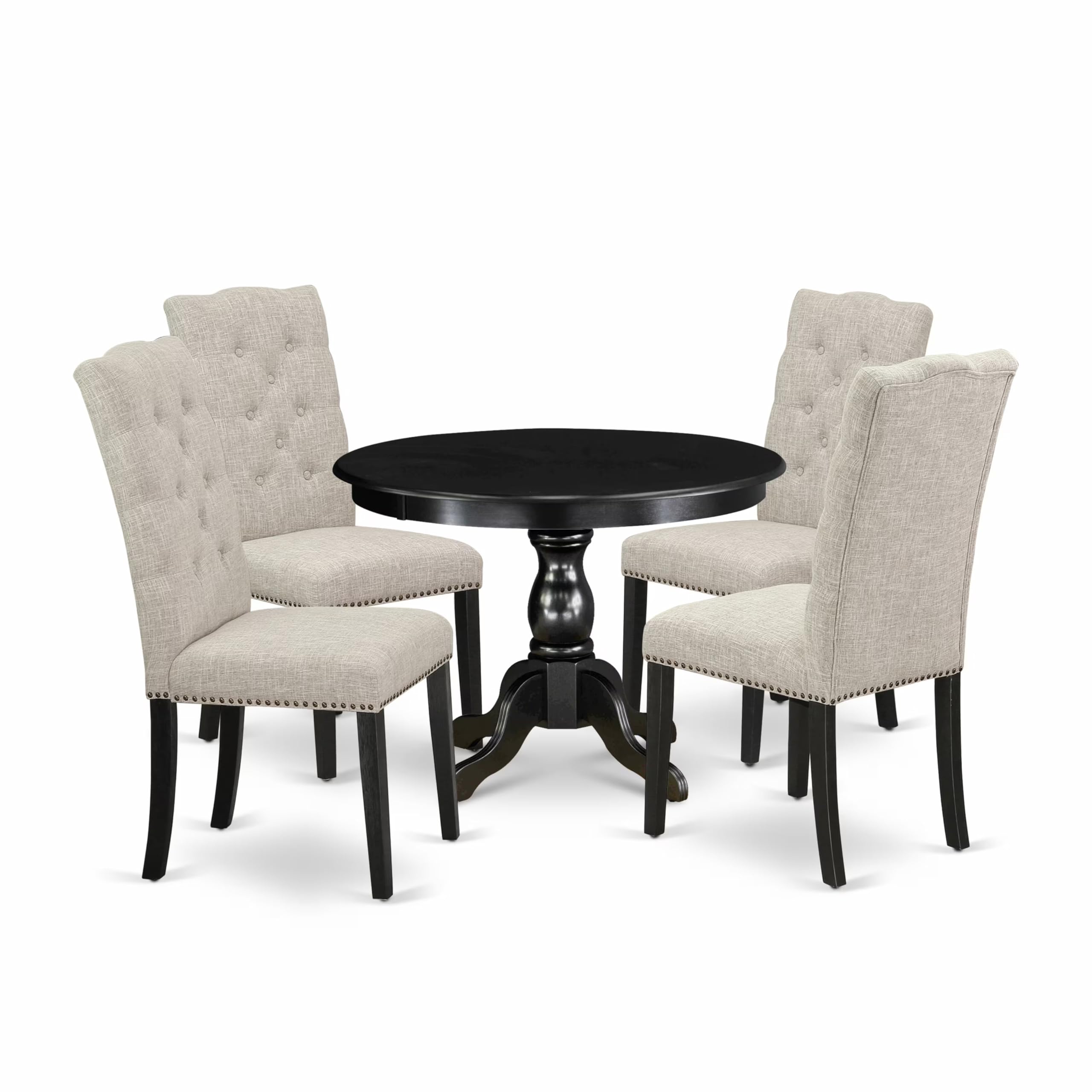 East West Furniture HBEL5-ABK-35 5-Piece Kitchen Dining Set - 42