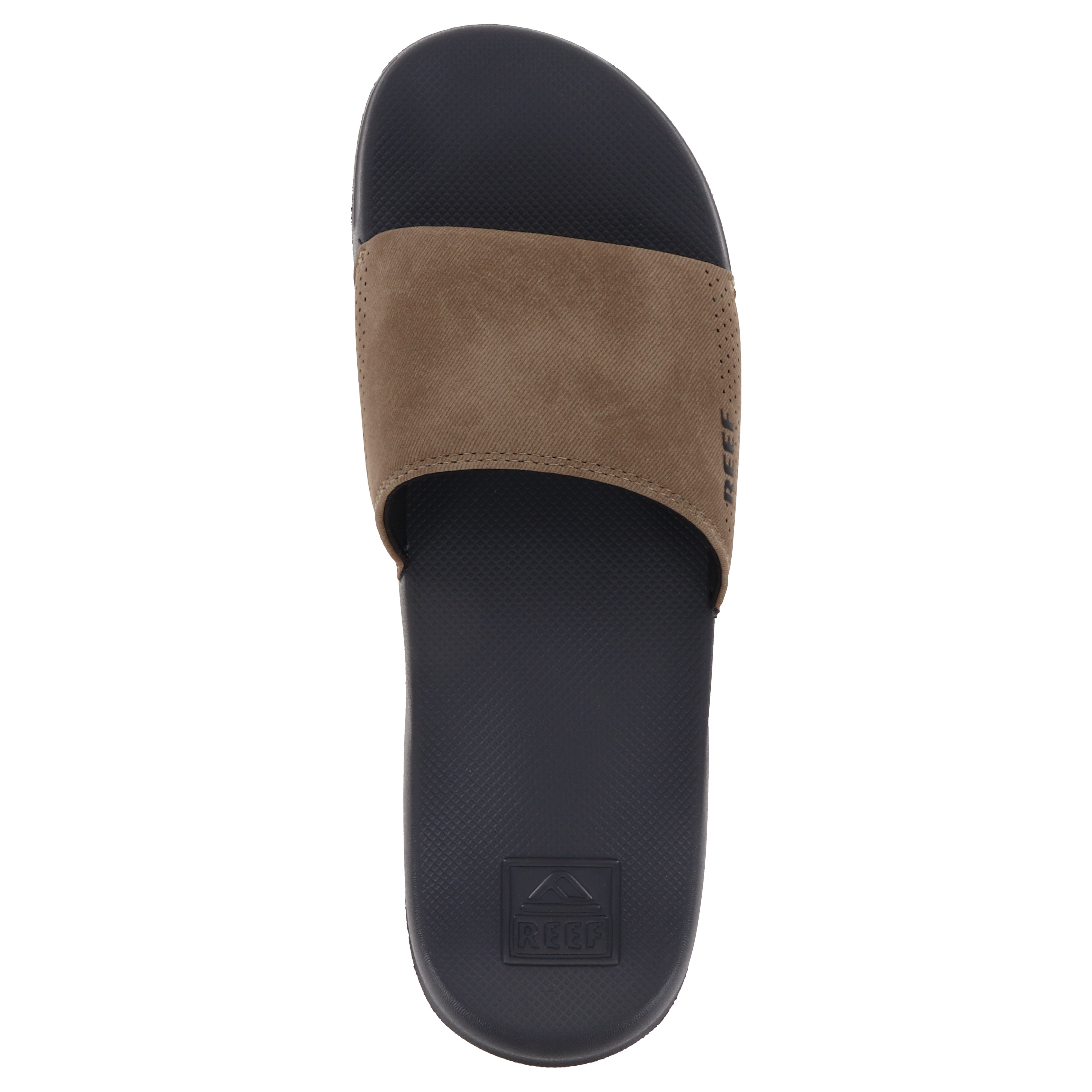 Reef One Slide Tan Men's Sandals - Comfortable Beach & Pool Slides for Summer Outdoor Activities