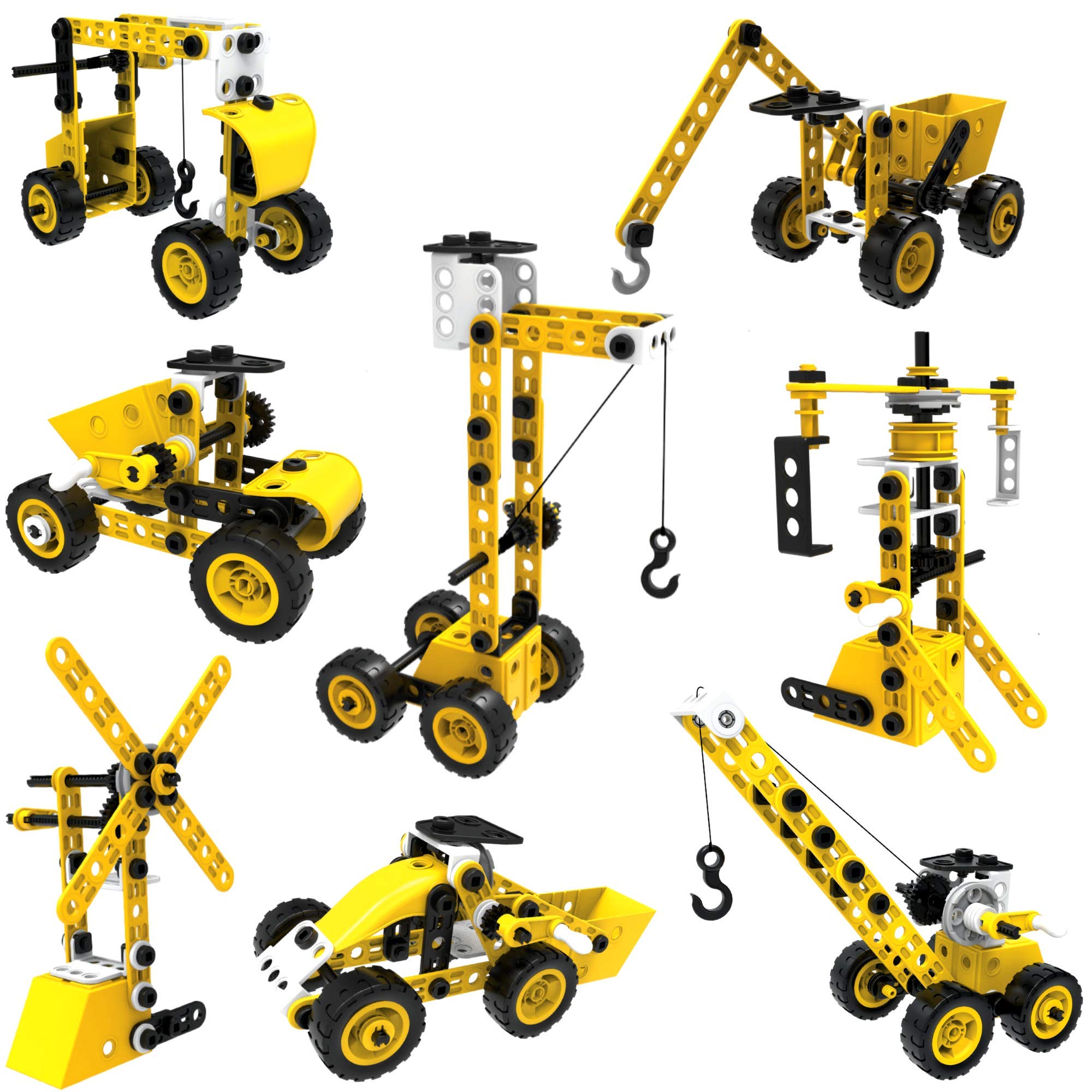 STEM Building Toys for Kids Ages 5-9 - 100 Piece 8-in-1 DIY Construction Engineering Kit, Educational Learning Toys for Boys & Girls | Perfect for Classroom STEM Activities, Birthday Gifts & Creative Play