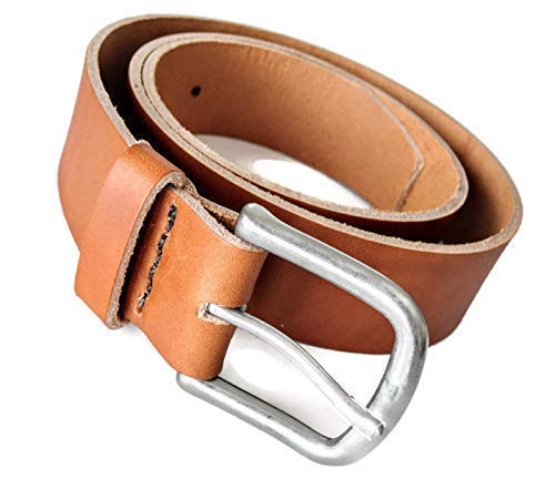 Premium Genuine Full Grain Leather Belt for Men - Handcrafted Wickett & Craig Leather - Brown Dress Belt - Perfect Gift for Husband, Anniversary & Special Occasions - Ideal for Office, Formal Events & Everyday Wear