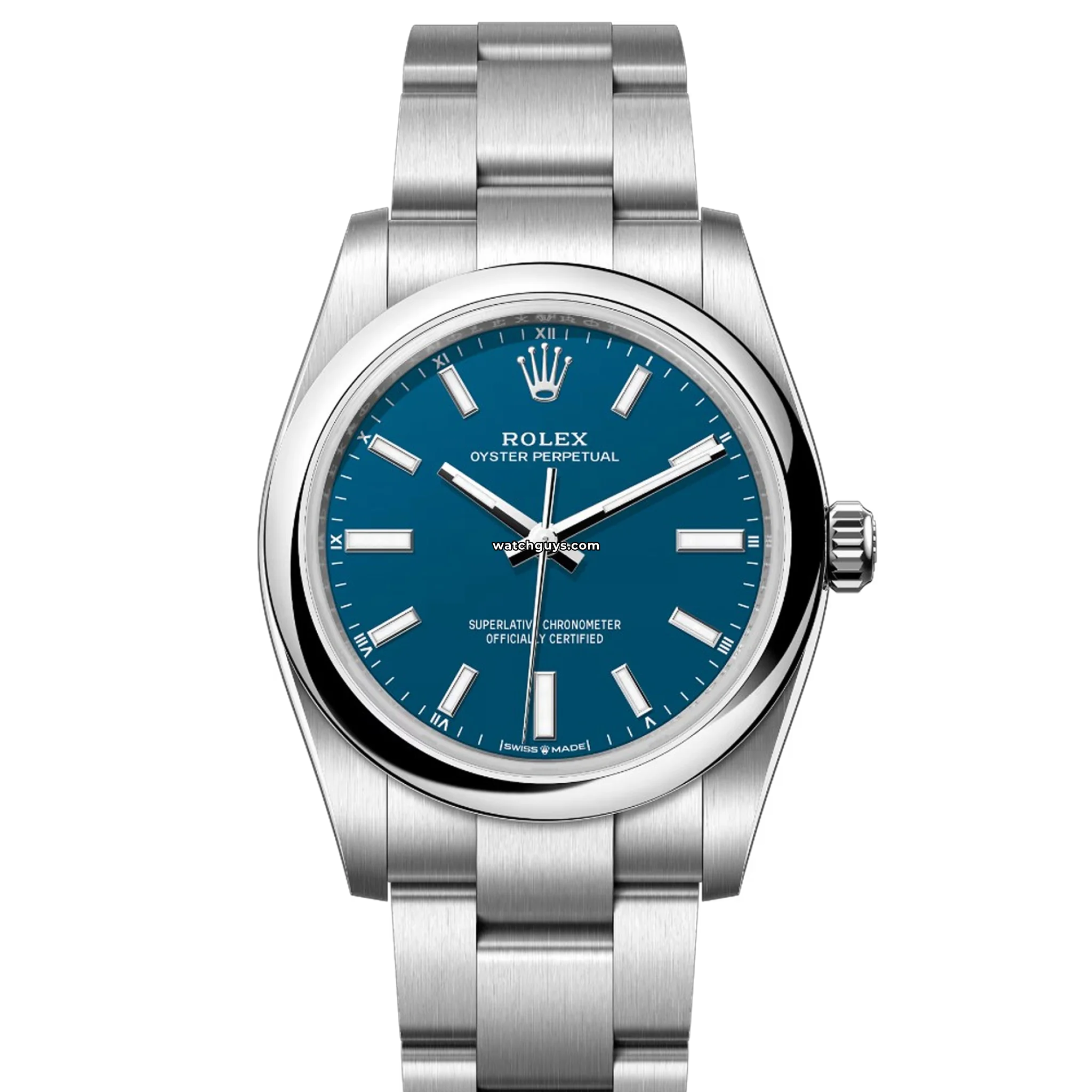Rolex Oyster Perpetual 124200 Men's Watch - 36mm Stainless Steel Case, Flat Blue Dial, Automatic Movement - Perfect for Business, Formal Events & Luxury Collectors