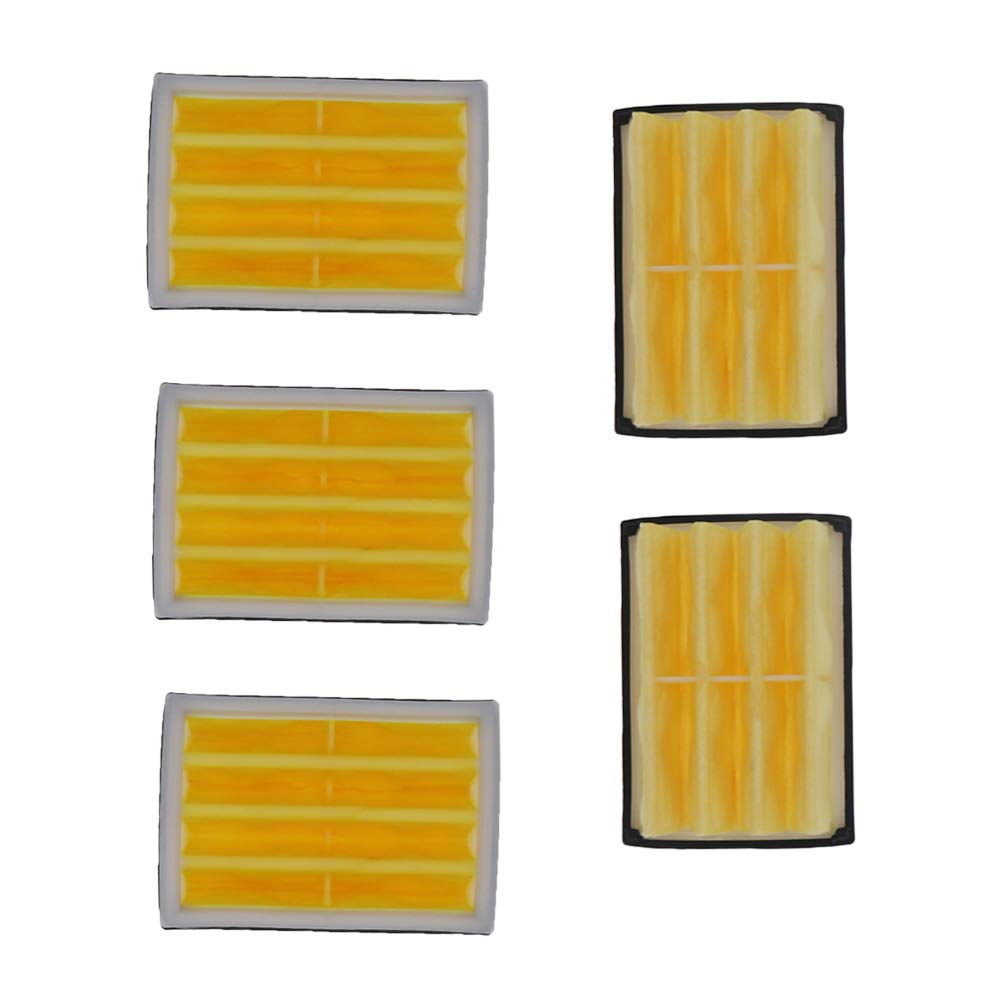 Husqvarna 268 272 261 262 394 394XP 272XP Lawn Mower Air Filter - 5 Pack Fleece Air Cleaner Replacement (503447203) - Perfect for Outdoor Power Equipment Maintenance & Engine Protection