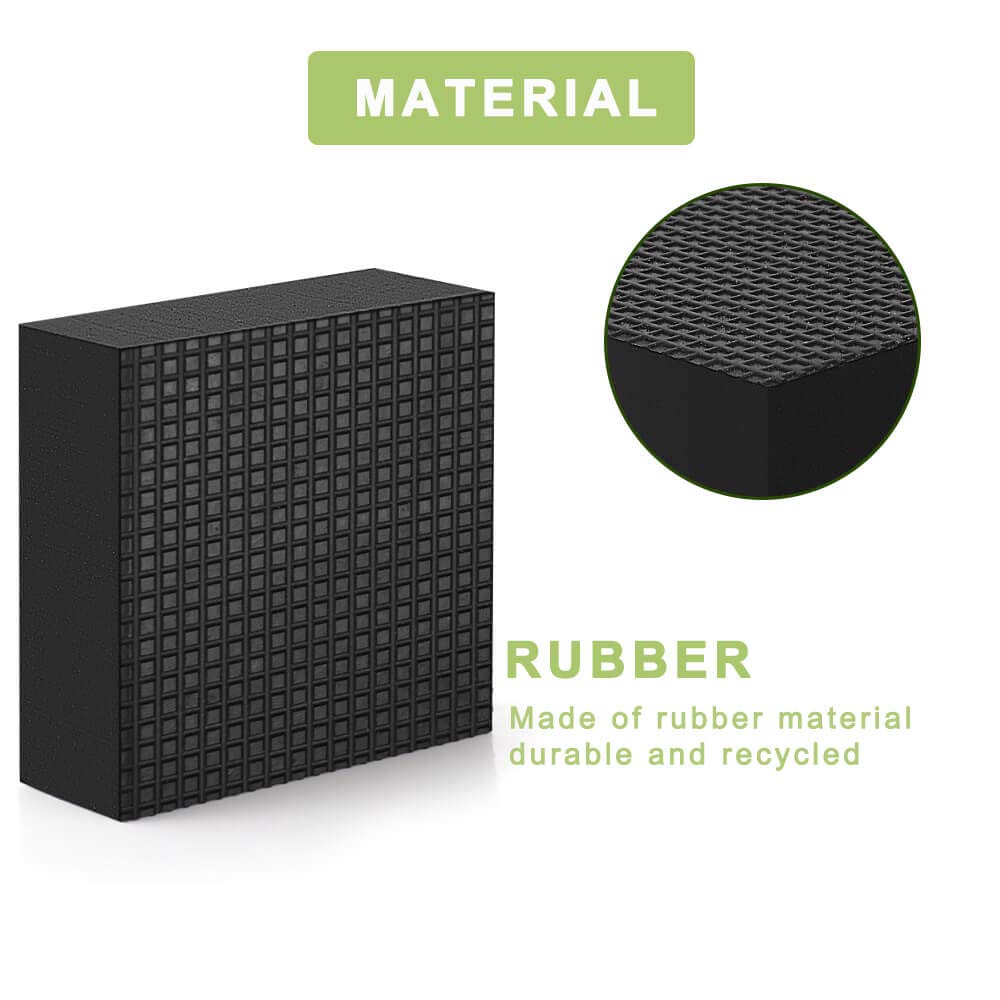 56 Pack Pot Feet for Outdoor Planters - 32 Pack 1 Inch & 24 Pack 2 Inch Rubber Plant Pot Risers, Heavy Duty Planter Feet to Improve Drainage & Airflow - Perfect for Garden, Patio, Deck & Indoor Plant Pots