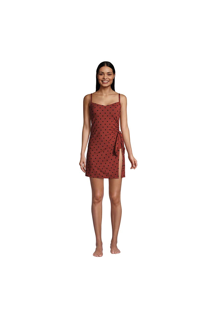 Lands' End Women's Chlorine Resistant Sweetheart One Piece Swimsuit with Adjustable Straps - Flattering Swim Dress for Beach, Pool & Vacation | Plus Size Swimwear for Women