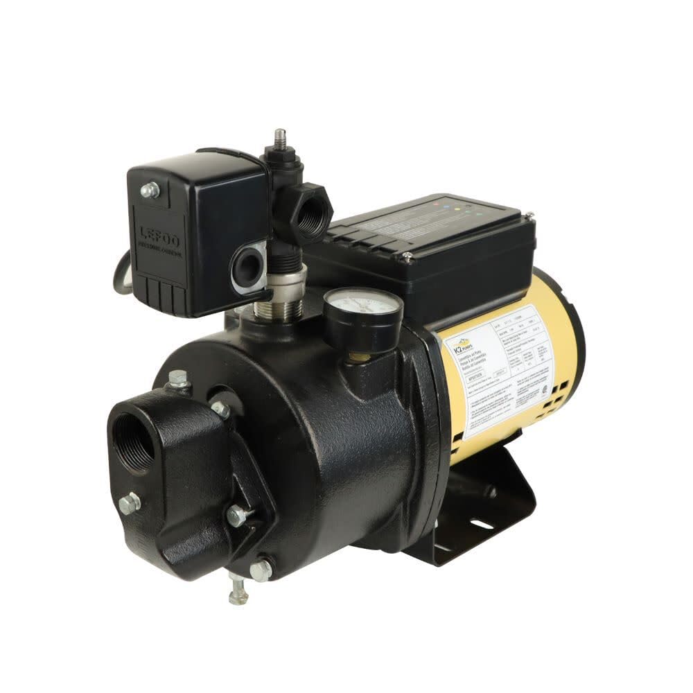 K2 Pumps WPD07502K - 3/4HP Cast Iron Convertible Jet Pump with LED Diagnostics Panel | High-Pressure Water Pump for Home, Farm & Irrigation Systems