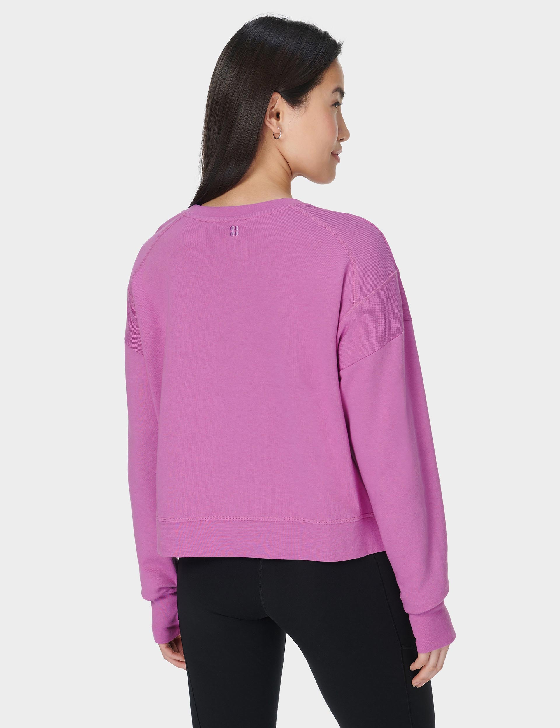 After Class Crop Sweatshirt - Allium Pink | Trendy Oversized Pullover for Women | Perfect for Casual Wear, Gym, and Street Style