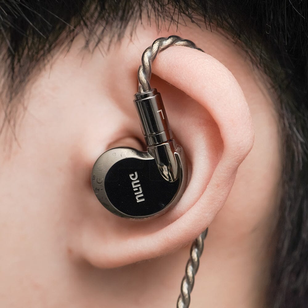 DUNU Falcon Ultra Titanium Grey Loong Year Edition Dynamic Driver IEMs - High Fidelity In-Ear Monitors for Audiophiles, Perfect for Music Listening, Gaming, and Studio Recording