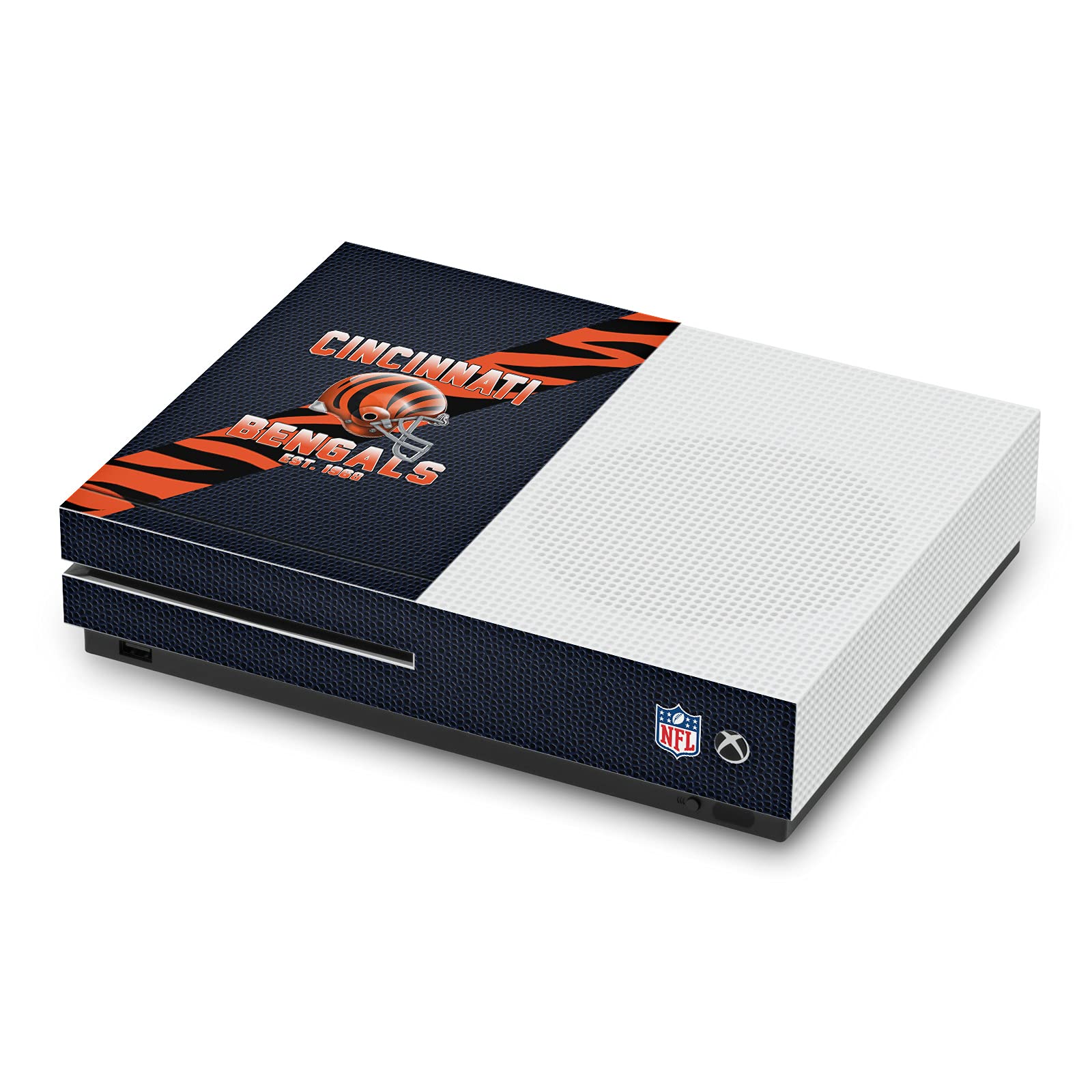 Head Case Designs Licenza Ufficiale NFL Cincinnati Bengals Team 1 Vinile Sticker Gaming Pelle Adesivo Compatibile con Xbox One S Console - Personalizza la Tua Console per Partite e Tornei