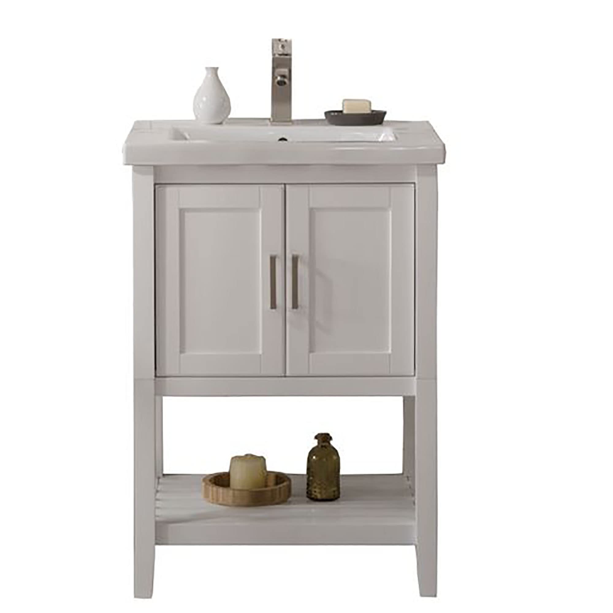 24-inch White KD Sink Vanity by Legion Furniture - Perfect for Bathroom Remodeling & Small Space Solutions