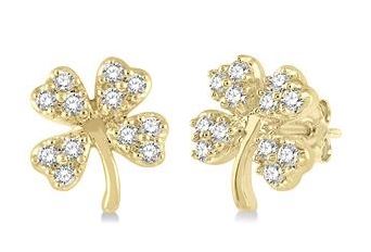 Clover Petite Diamond Fashion Earrings for Women - Elegant & Dainty Jewelry for Parties, Weddings & Everyday Wear