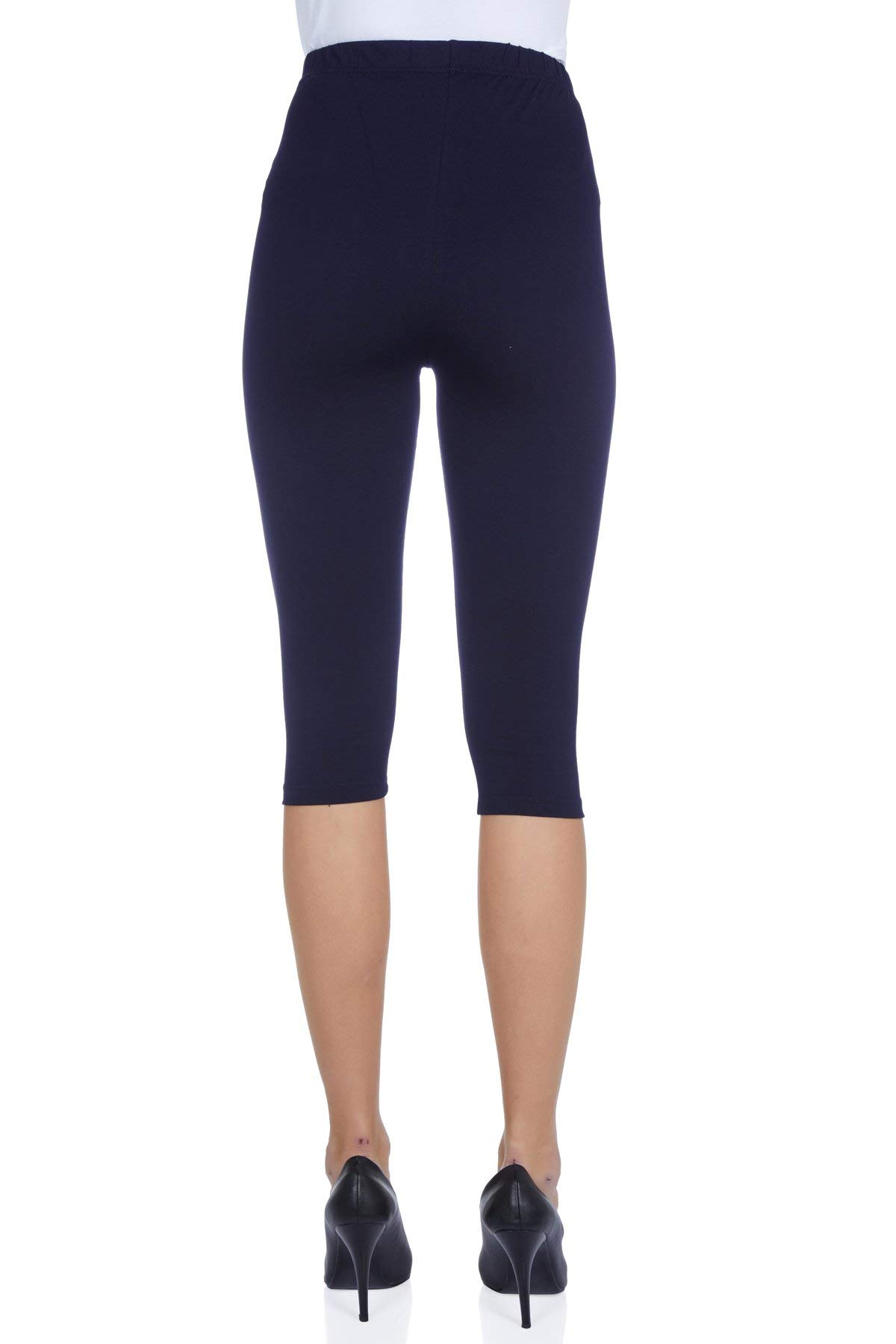 Best Maternity Over The Belly Capri Leggings for Women - Stretchy Pregnancy Support Pants with Comfortable Waistband - Perfect for Yoga, Workouts & Everyday Wear