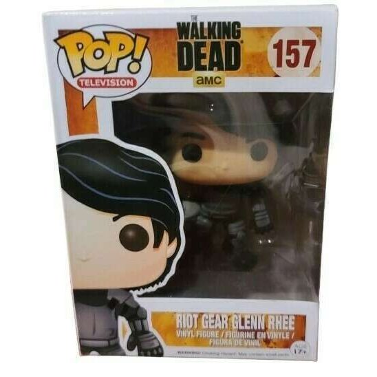The Walking Dead: Riot Gear Glenn Rhee Action Figure - Collectible Zombie Apocalypse Survival Character for Fans & Display