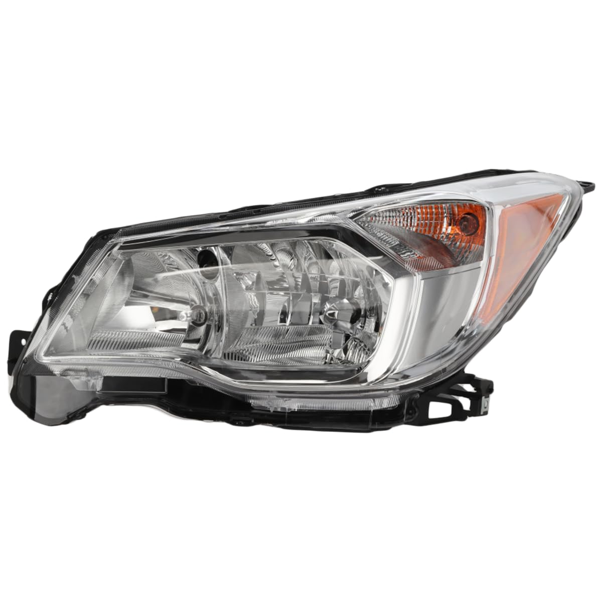 2014-2016 Subaru Forester Left Headlight Assembly with Chrome Bezel - Halogen Compatible for 2.5L Engine | CAPA Certified | Perfect for Night Driving & Off-Road Adventures