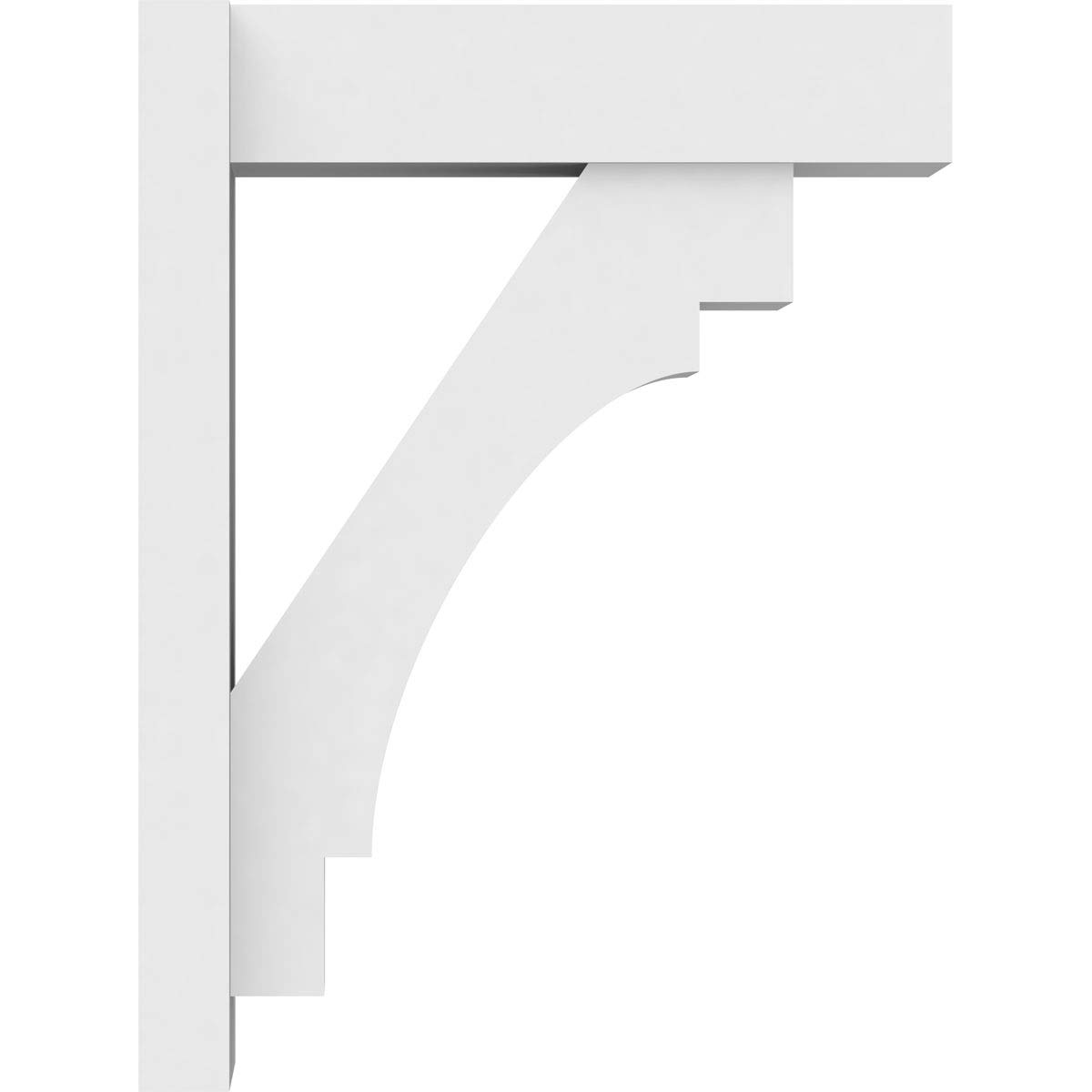 Ekena Millwork OUTP07X18X24MRC05 Merced Architectural Grade PVC Outlooker with Block Ends - 7