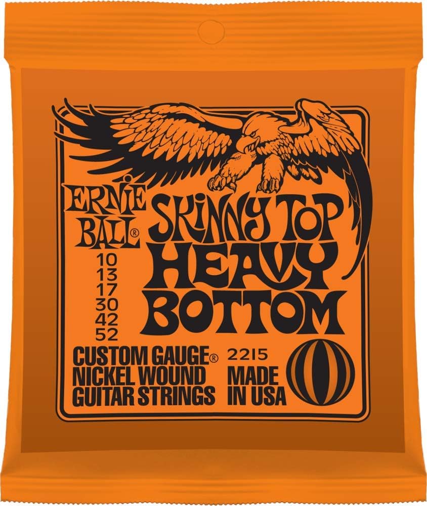 Ernie Ball Mighty Slinky Nickel Wound Electric Guitar Strings - 8.5-40 Gauge (P02228) | Perfect for Rock, Blues & Metal - Studio & Live Performance