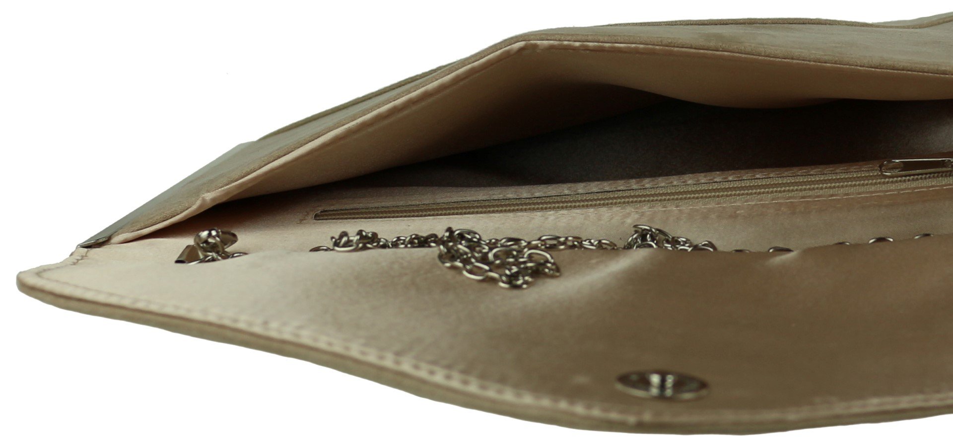 Stylish Women's Faux Suede Clutch Bag - Elegant Plain Handbag for Evening Parties, Weddings & Date Nights