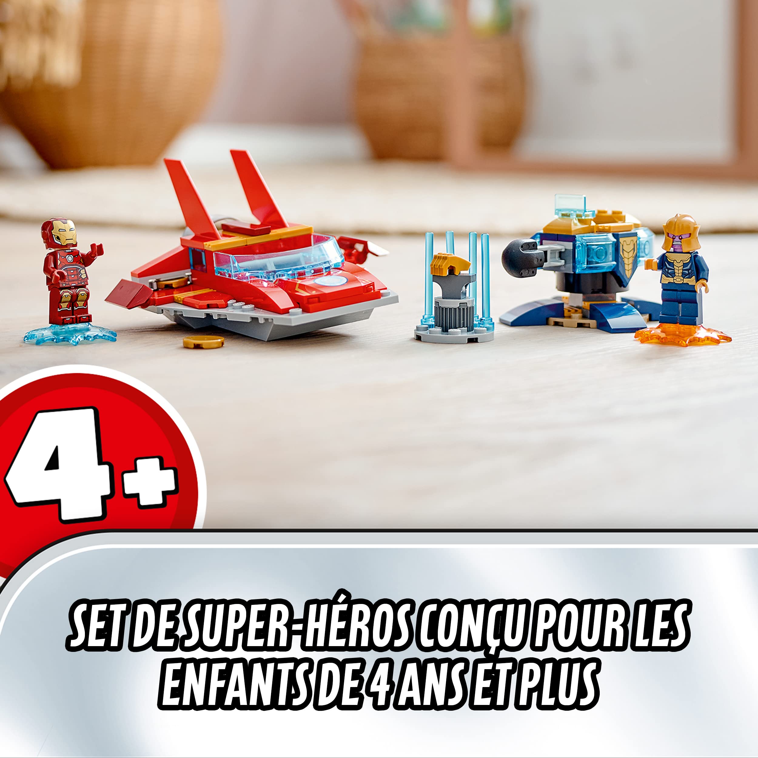 LEGO 76170 Super Heroes Iron Man vs Thanos Building Blocks Set - Perfect for Marvel Fans, Kids Birthday Gifts & Superhero Toy Collections