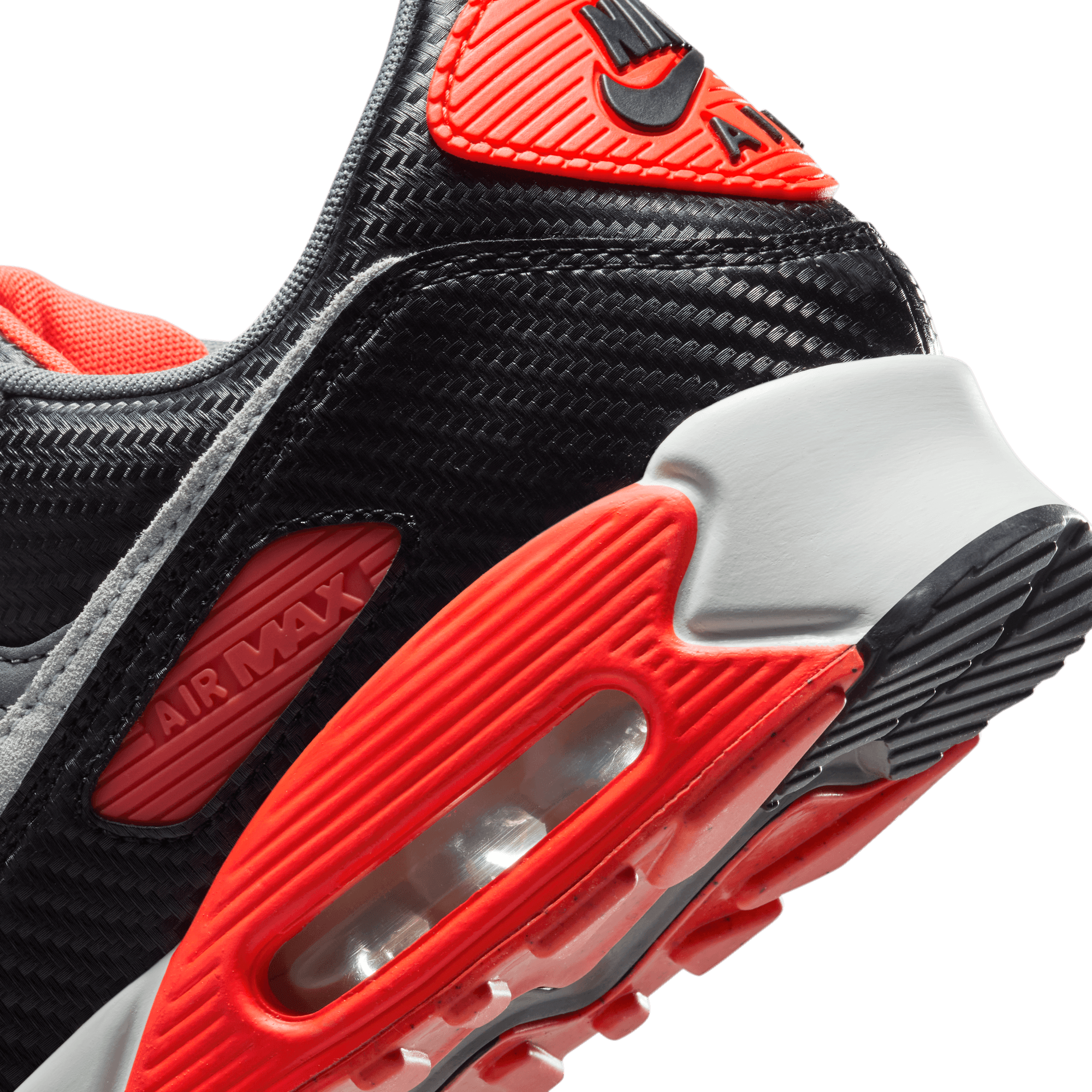 Nike Air Max 90 Premium Carbon Fiber Infrared Running Shoes for Men - Lightweight Comfortable Sneakers for Jogging, Gym Workouts & Streetwear Fashion
