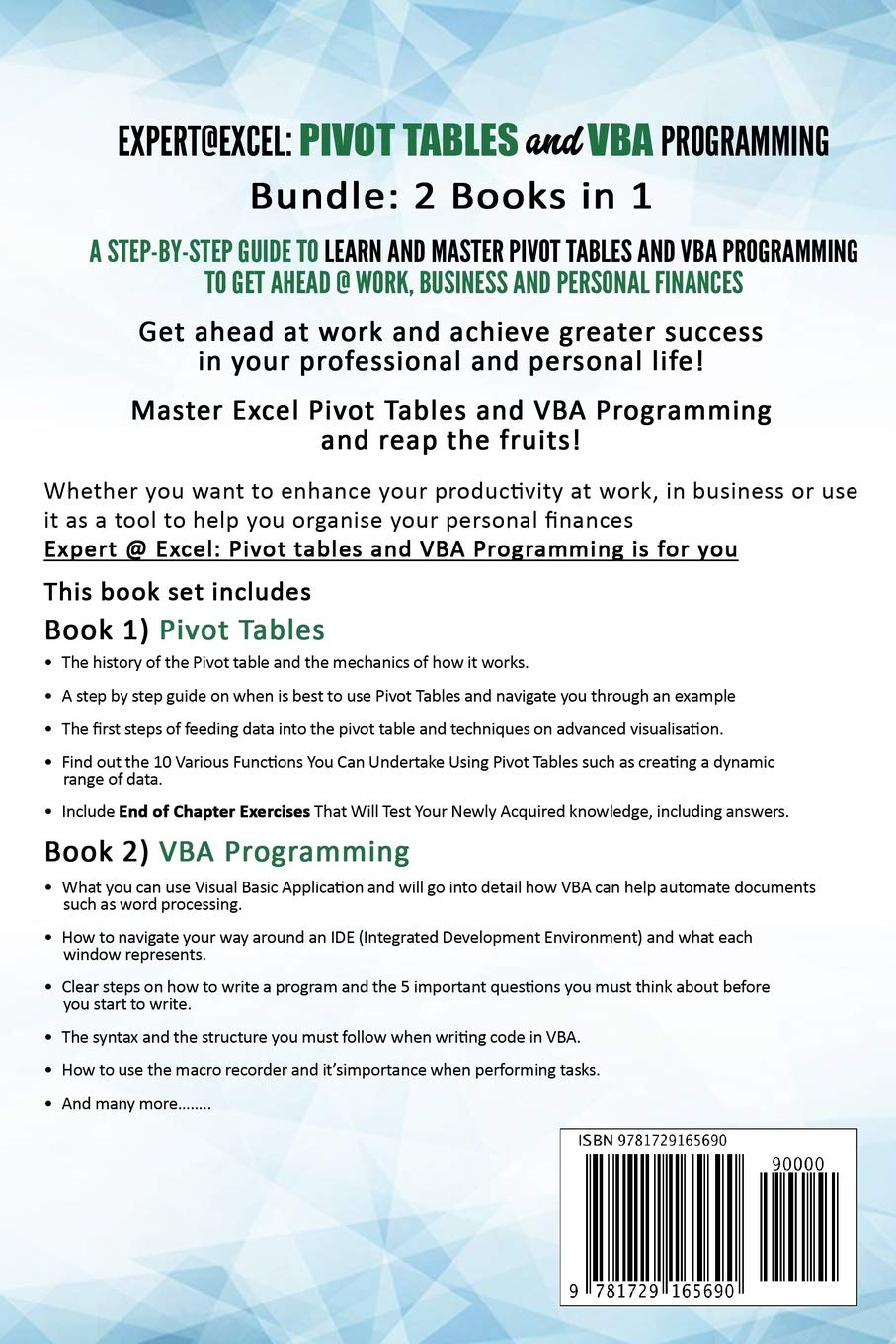Excel Pivot Tables & VBA Programming Bundle: 2-in-1 Step-by-Step Guide to Master Data Analysis & Automation for Business, Work & Personal Finance | Boost Productivity & Financial Management