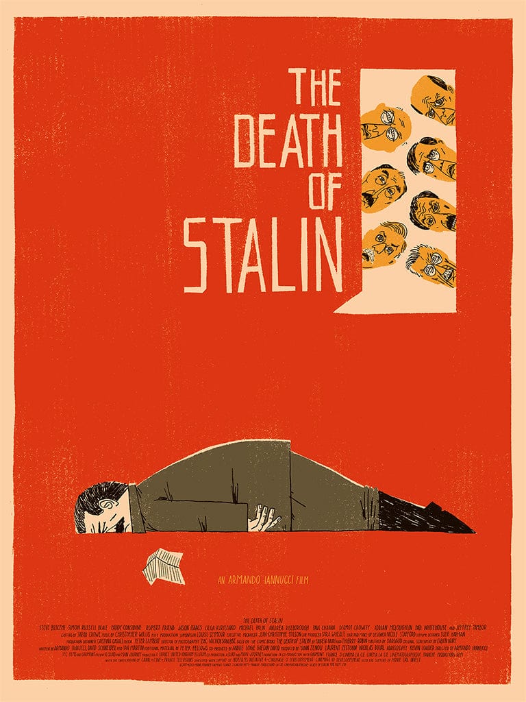 The Death of Stalin Movie Poster - Vintage Soviet Propaganda Style Art Print - Perfect for Home Theater, Office Decor & Film Memorabilia Collectors