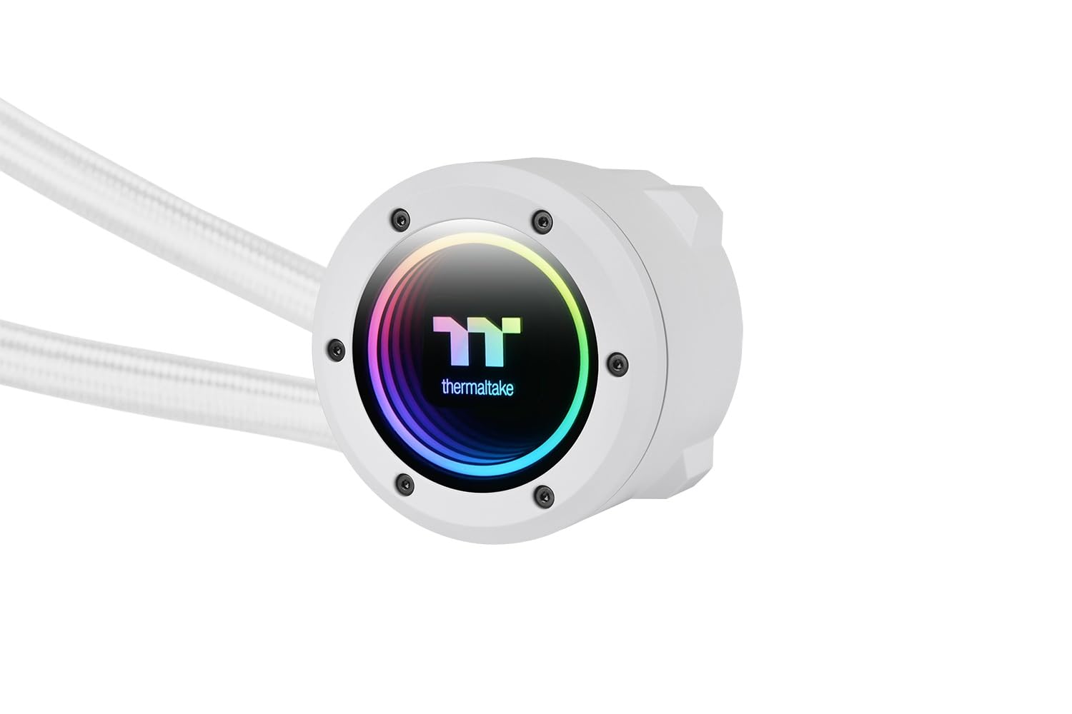 Thermaltake TH240 V2 ARGB Sync AIO Liquid CPU Cooler - Snow White Edition - 240mm Radiator - Intel/AMD Compatible - for Gaming PC, Workstation & Overclocking