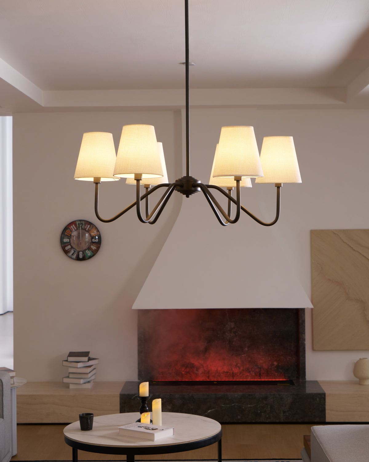 Elegant Black Crystal Chandelier - Modern Ceiling Light Fixture for Dining Room, Living Room & Bedroom Decor | Perfect for Home, Wedding & Restaurant Lighting
