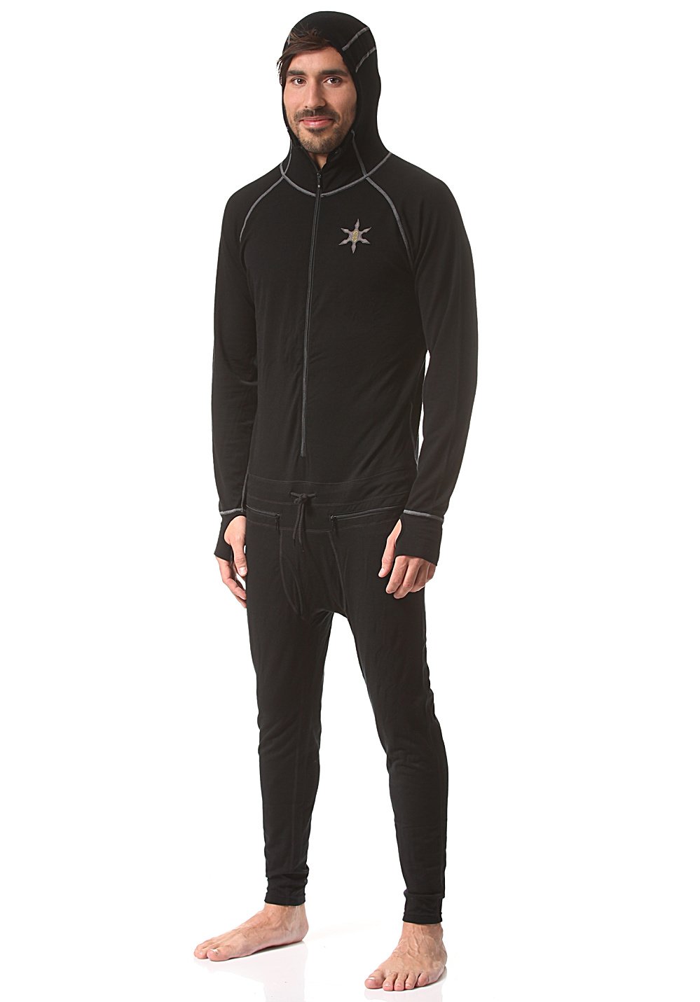 AIRBLASTER Men's Merino Wool Base Layer Ninja Suit - Thermal Underwear for Skiing, Snowboarding & Winter Sports