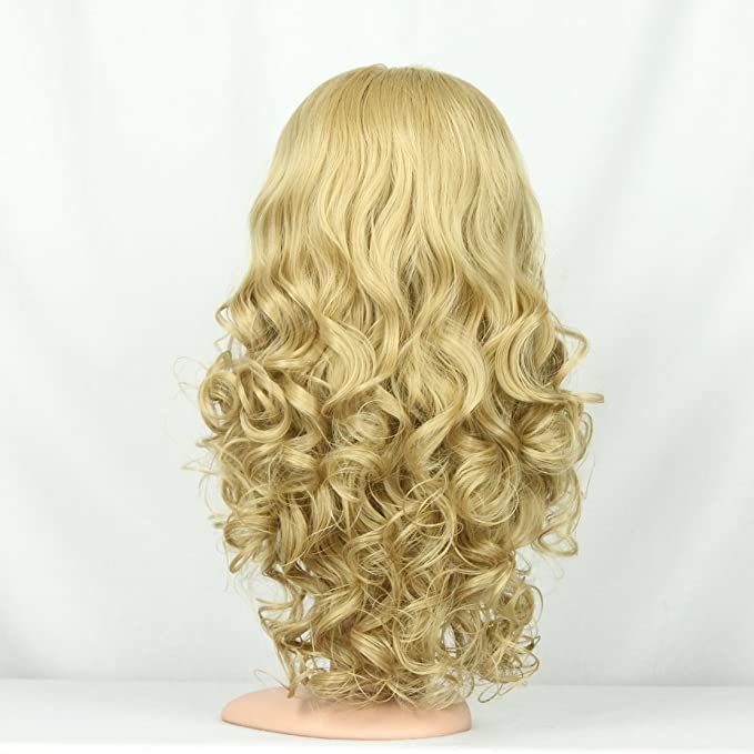 Onedor Long Curly Wavy Full Head Synthetic Wig - Halloween Cosplay Costume Party Hairpiece (18/24 Inches) for Women & Girls - Perfect for Costume Parties, Cosplay Events, and Theatrical Performances
