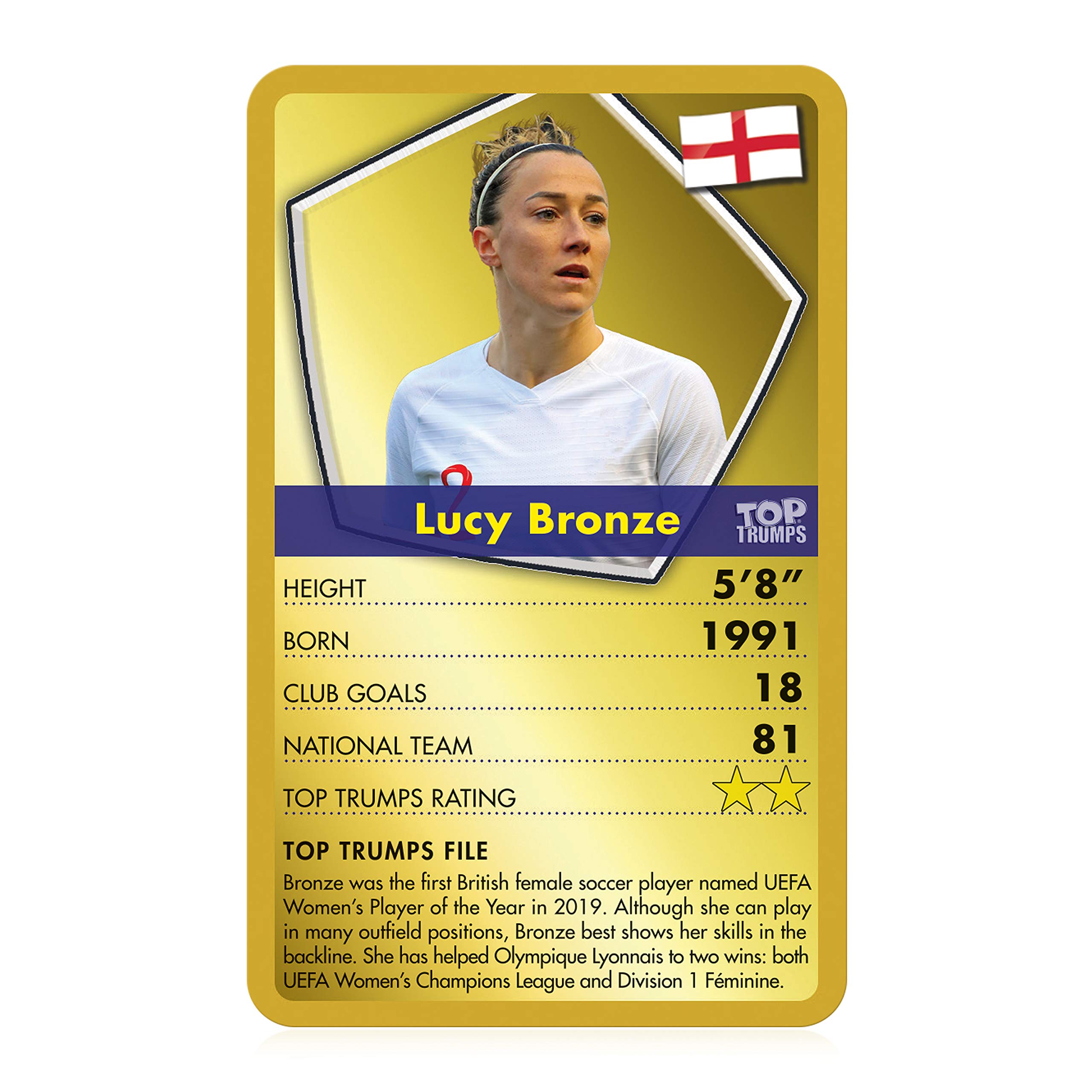 Top Trumps Women's Soccer Stars Card Game - Fun Family & Educational Game for Kids & Adults - 2+ Player Learning Card Game - Perfect for Parties, Travel & Indoor Activities - Ages 6+