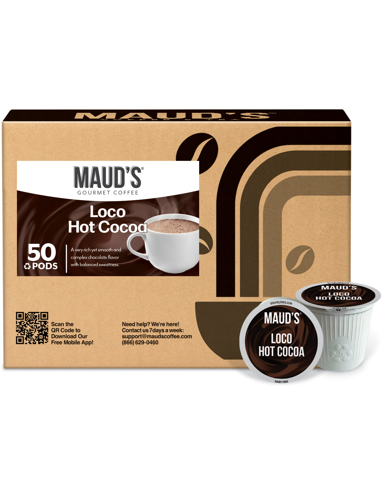 Premium Maud's Dark Hot Chocolate Pods - Rich & Intense Flavor - Perfect for Keurig Machines - Ideal for Cozy Nights & Winter Mornings