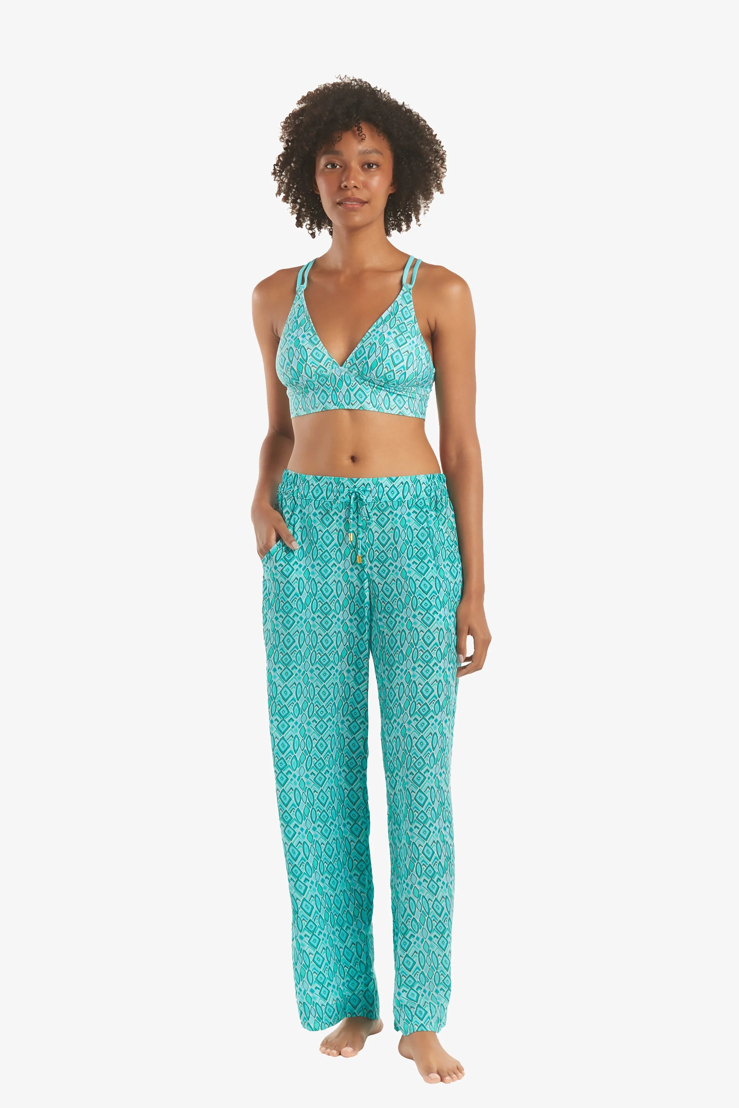 Seaside Pants for Women - Comfortable Beach Trousers | Costa Del Sol Style | Perfect for Vacation, Summer Outfits & Coastal Getaways