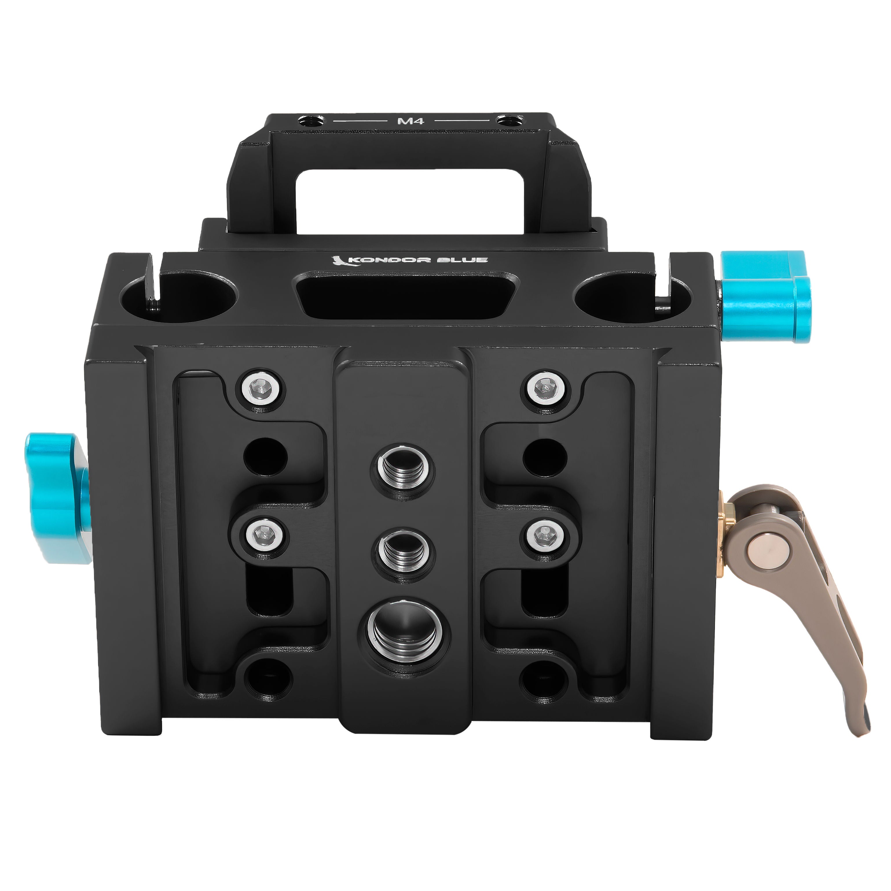 Kondor Blue 15mm LWS Arri/501 Side Loading Baseplate - Compatible with Red Komodo, BMPCC & Mirrorless Cameras (Black) - Perfect for Film Production, Vlogging & Professional Videography