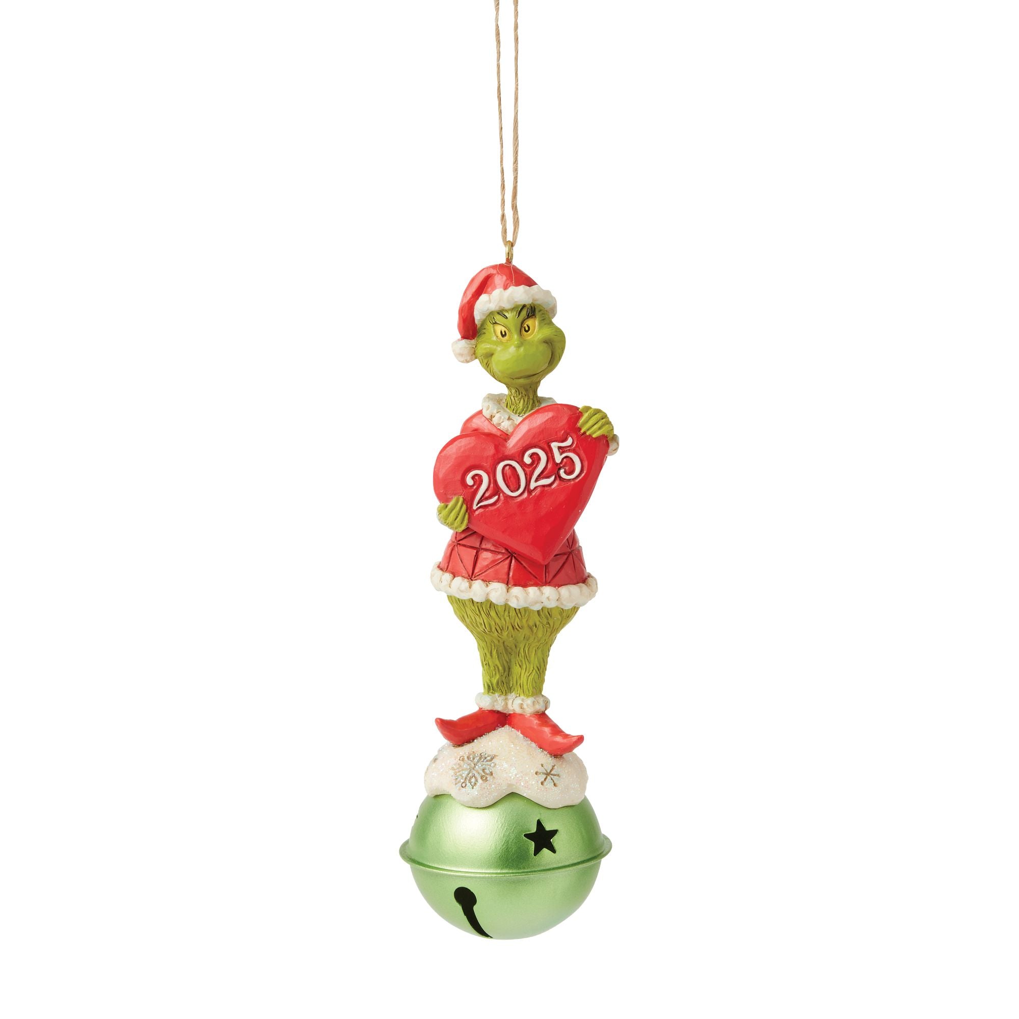 2025 Grinch on Bell Christmas Ornament - Perfect for Holiday Tree Decorations & Festive Home Decor