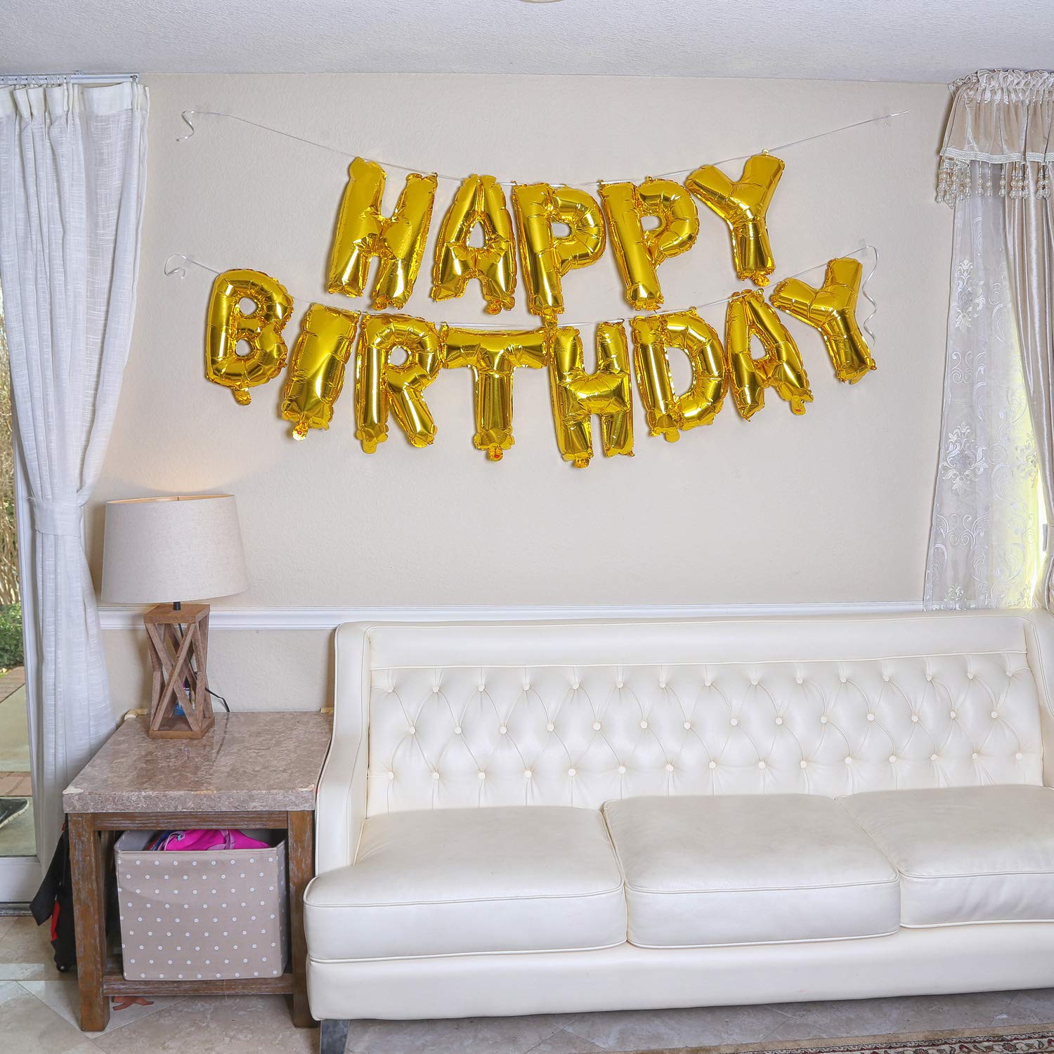 Happy Birthday Balloons - Premium Aluminum Foil Banner Balloons for Birthday Party Decorations | Party Supplies for Indoor & Outdoor Celebrations | Perfect for Birthday Parties, Baby Showers & Anniversary Events