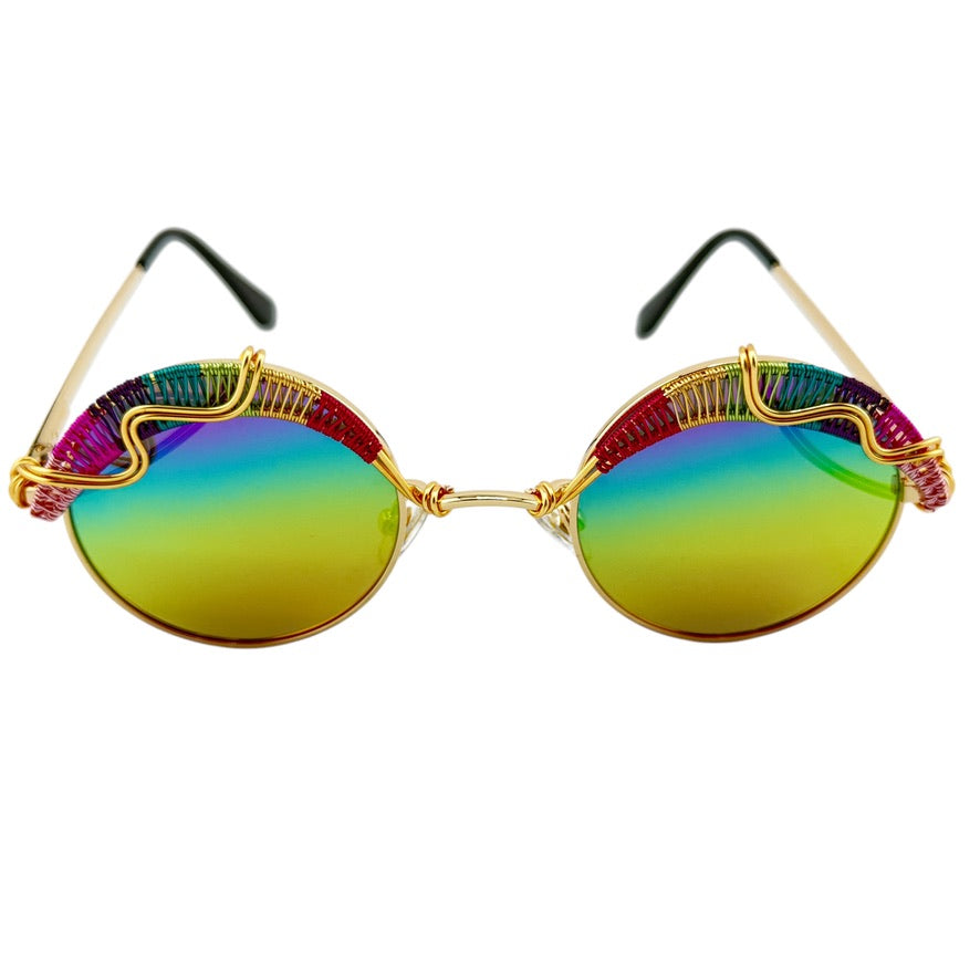 Lennon Sunglasses - Vintage Round Polarized UV Protection Sunglasses for Men & Women - Perfect for Driving, Beach, and Outdoor Activities
