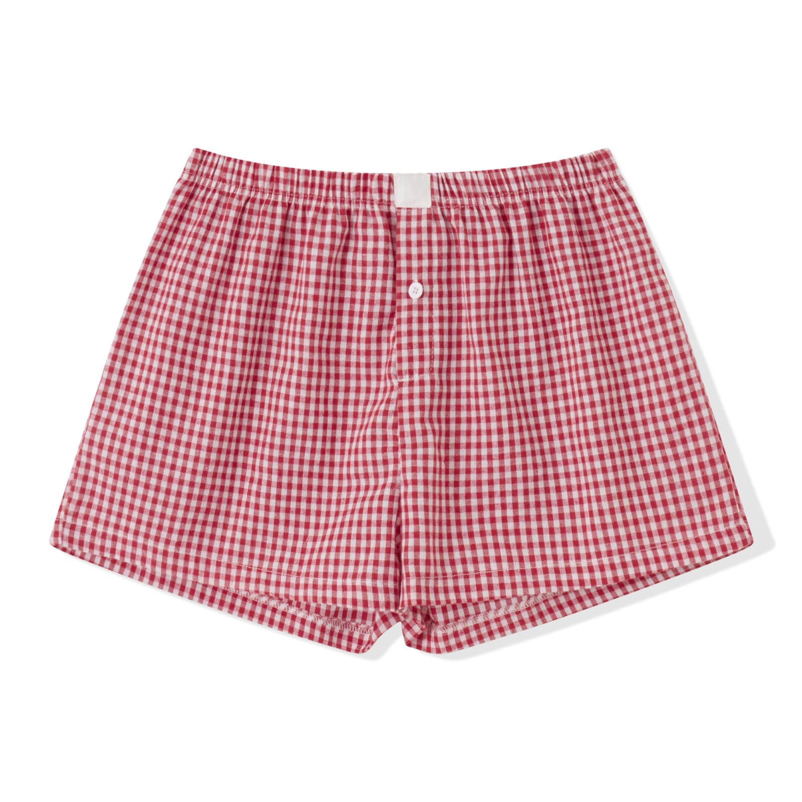 Y2K Women's Plaid Shorts - Elastic Waist Gingham Pajama Shorts, Lounge & Sleep Boxer Shorts for Women | Perfect for Sleepwear, Loungewear and Summer Outfits