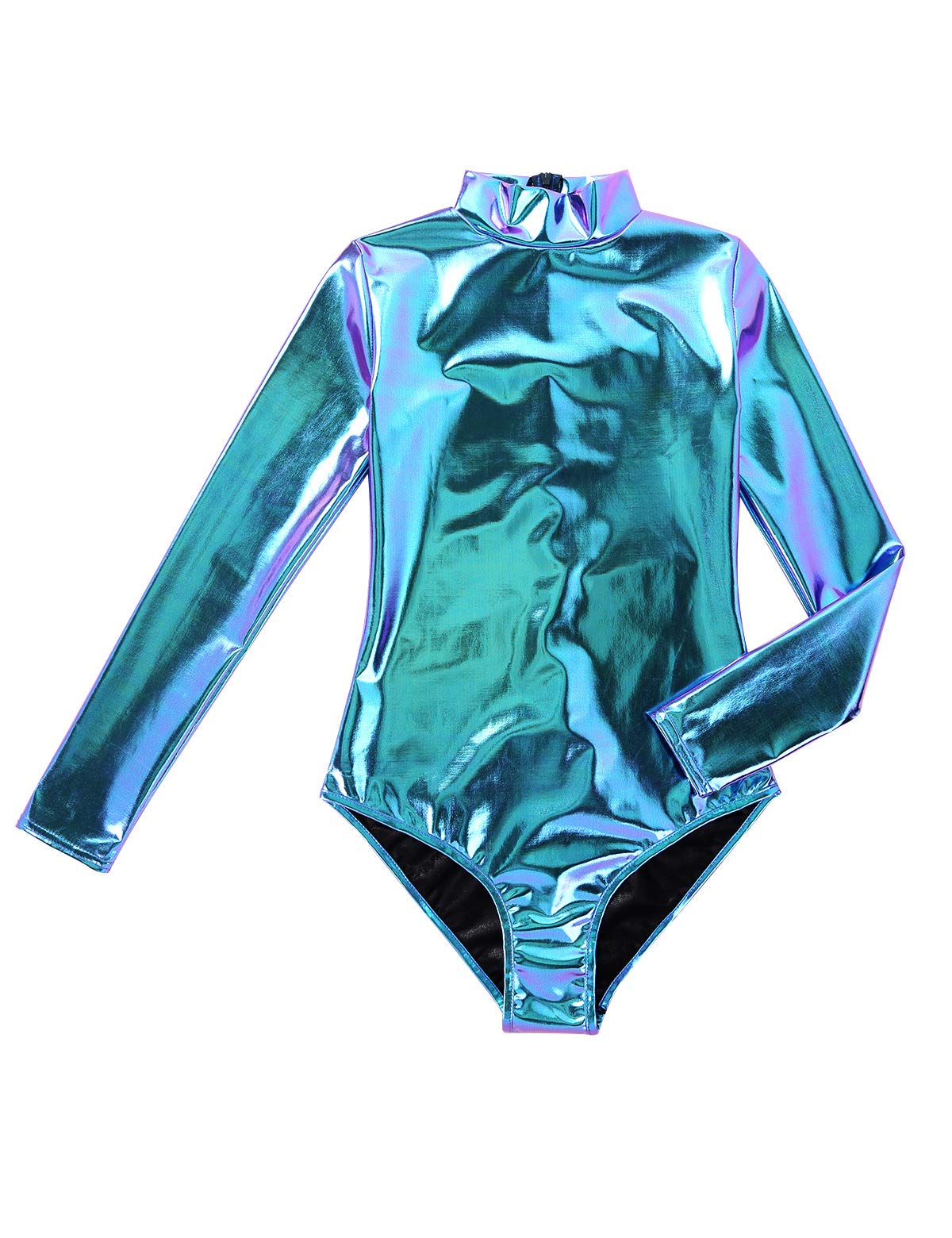 YiZYiF Women's Stretch Bodysuit Top - Long Sleeve Ballet Dance Leotard for Adults - Perfect for Ballet, Yoga, Dance Class & Performance