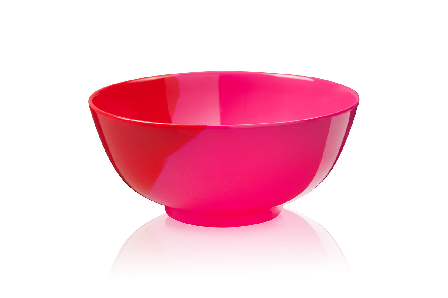 Premium 4-Piece Melamine Bowl Set - 1/2 & 1/2 Fuchsia/Red Design by Thomas Fuchs Creative | Durable & Stylish Serving Bowls for Salads, Snacks, Parties & Outdoor Dining